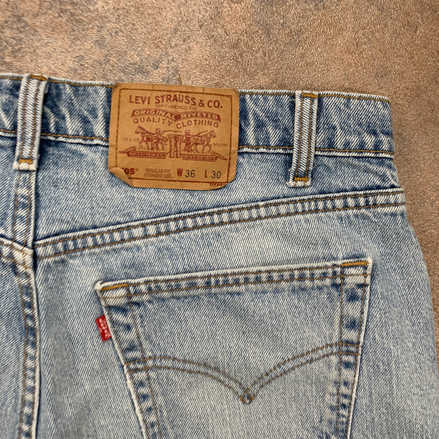 Vintage LEVI'S 505 Jeans W36 L30 Mens Regular Fit Straight Blue
