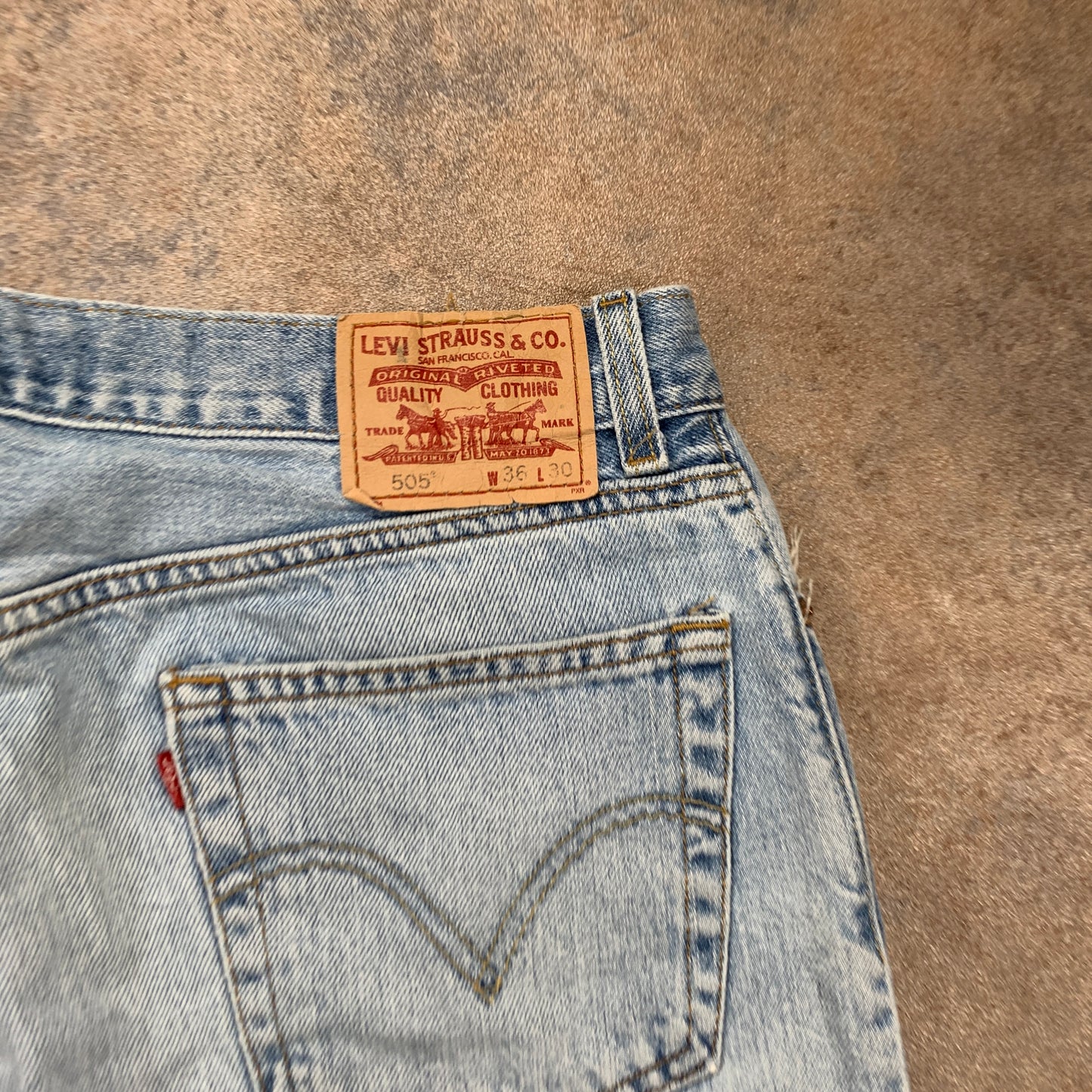 Vintage LEVI'S 505 Jeans W36 L28 Mens Regular Fit Straight Blue