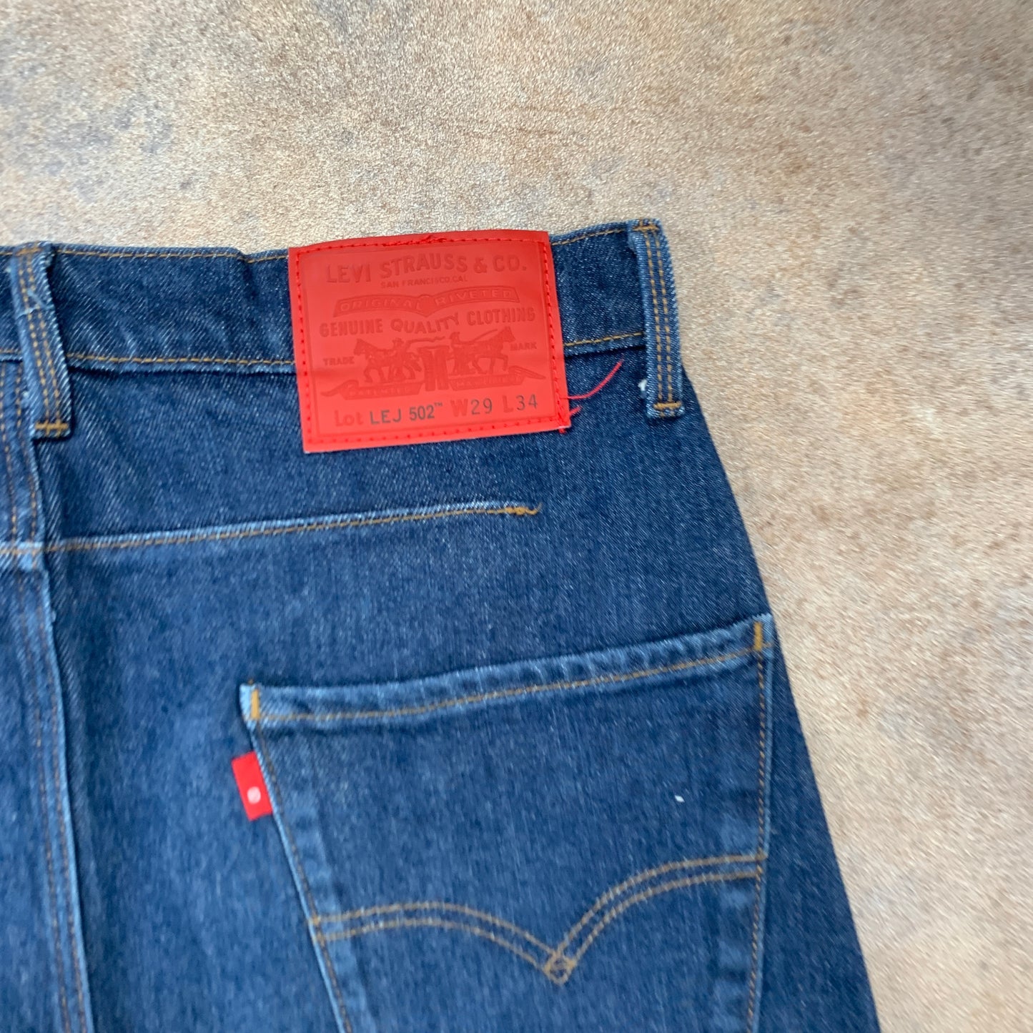 LEVI'S 502 Jeans W29 L30 Mens Slim Fit Tapered Blue