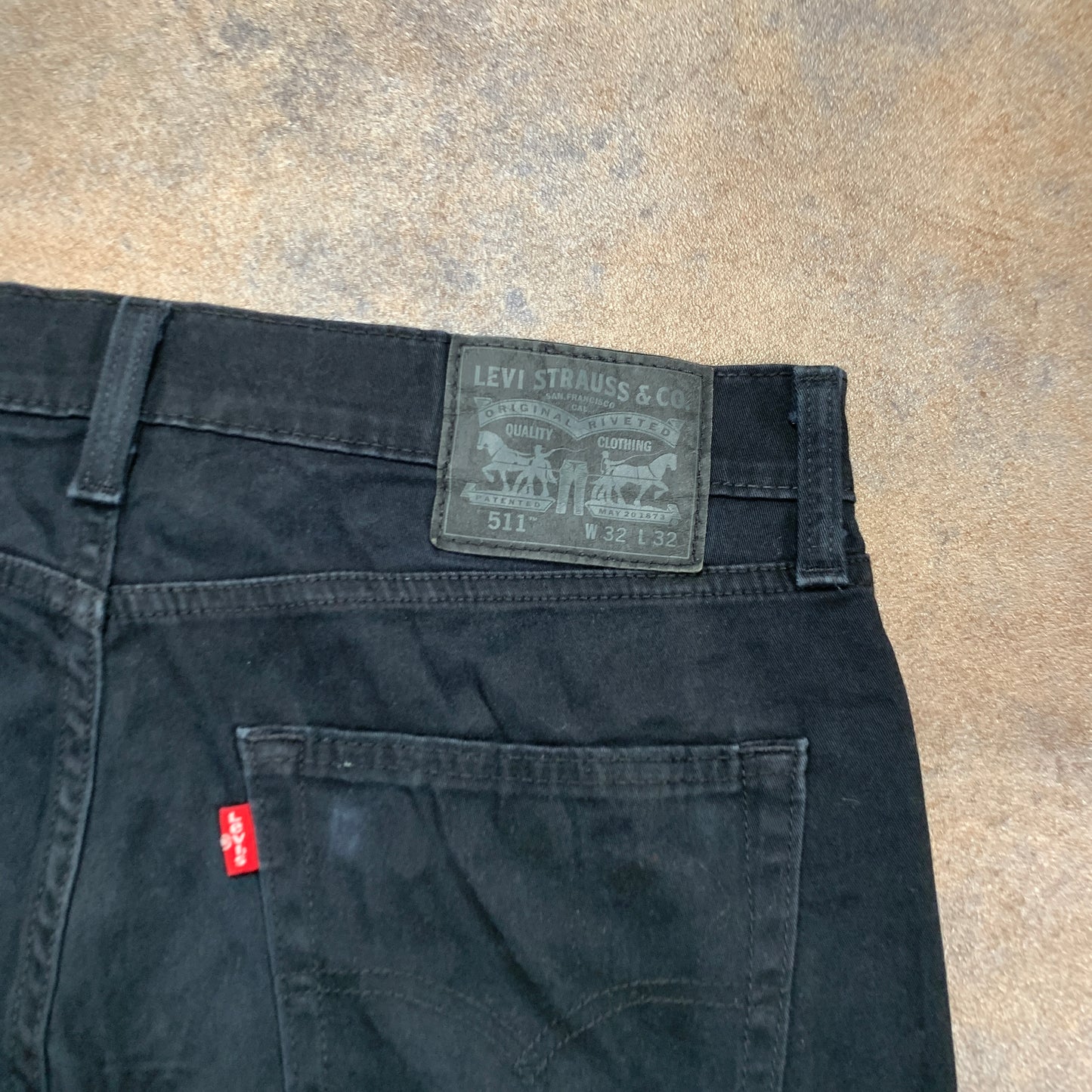 LEVI'S 511 Jeans W32 L32 Mens Slim Fit Black