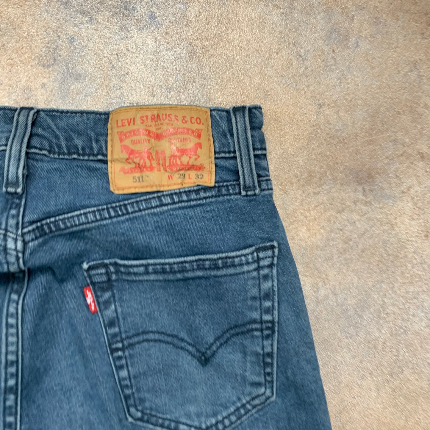 LEVI'S 511 Jeans W29 L31 Mens Slim Fit Blue