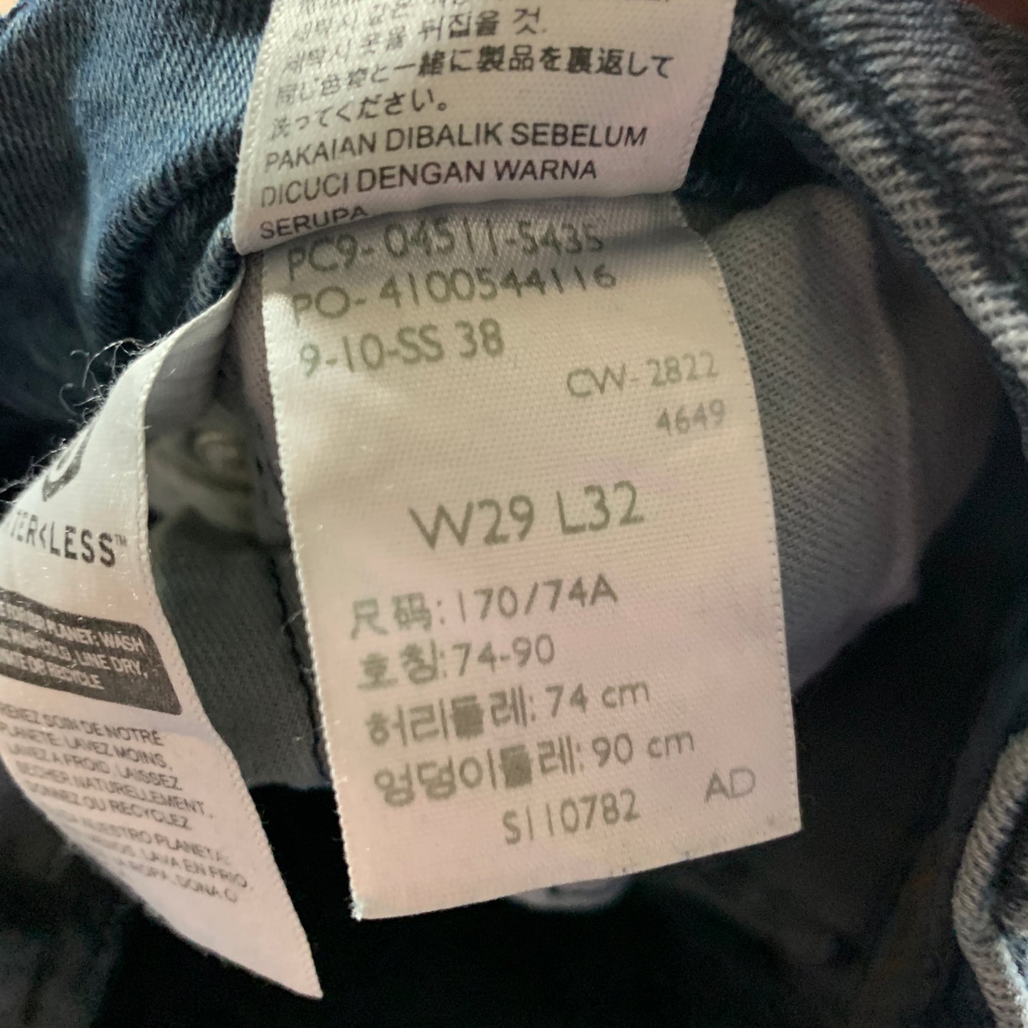 LEVI'S 511 Jeans W29 L31 Mens Slim Fit Blue