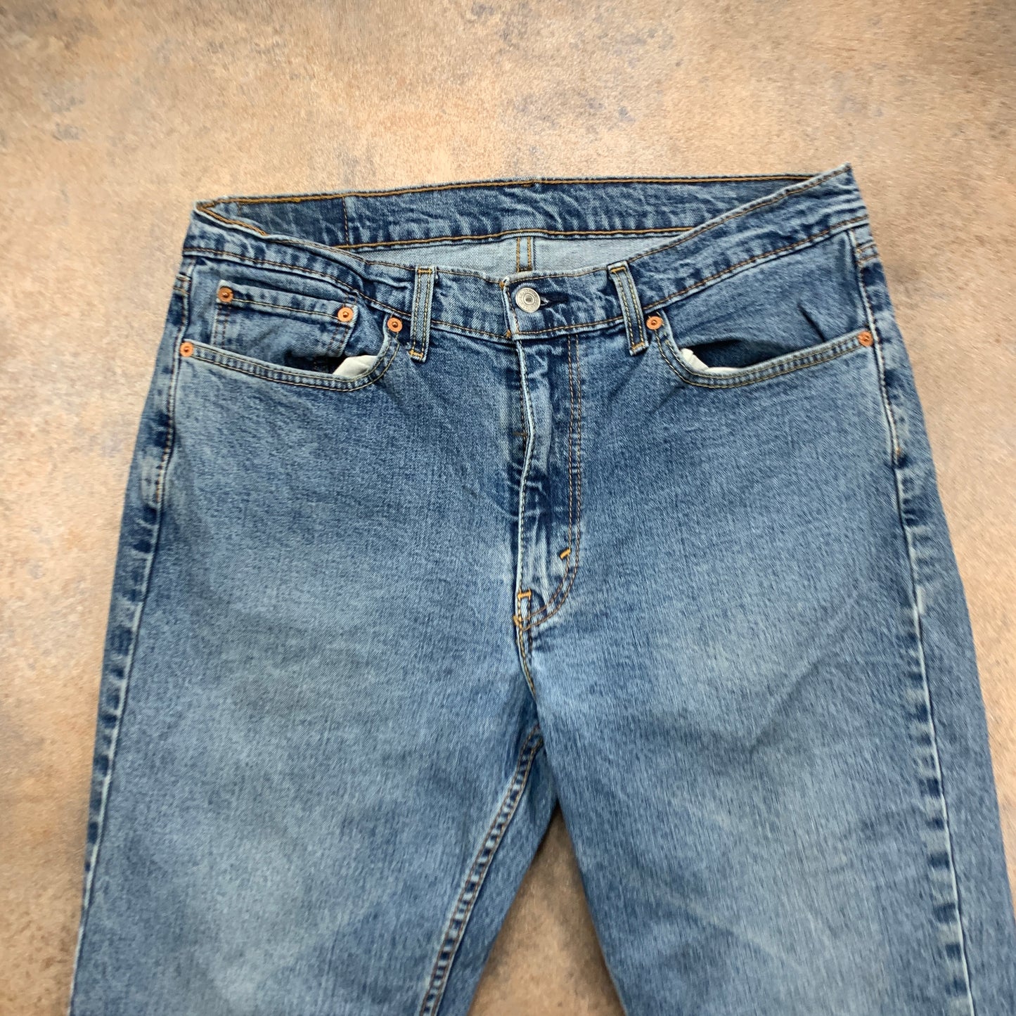 LEVI'S 514 Jeans W36 L30 Mens Regular Fit Straight Blue