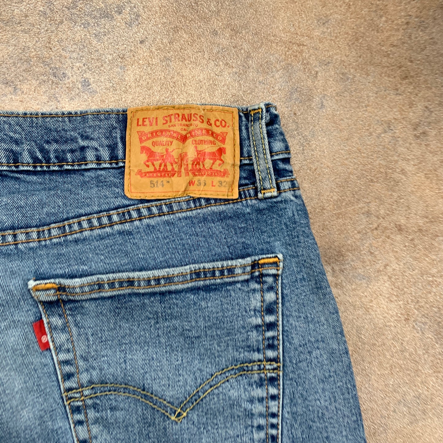 LEVI'S 514 Jeans W36 L30 Mens Regular Fit Straight Blue