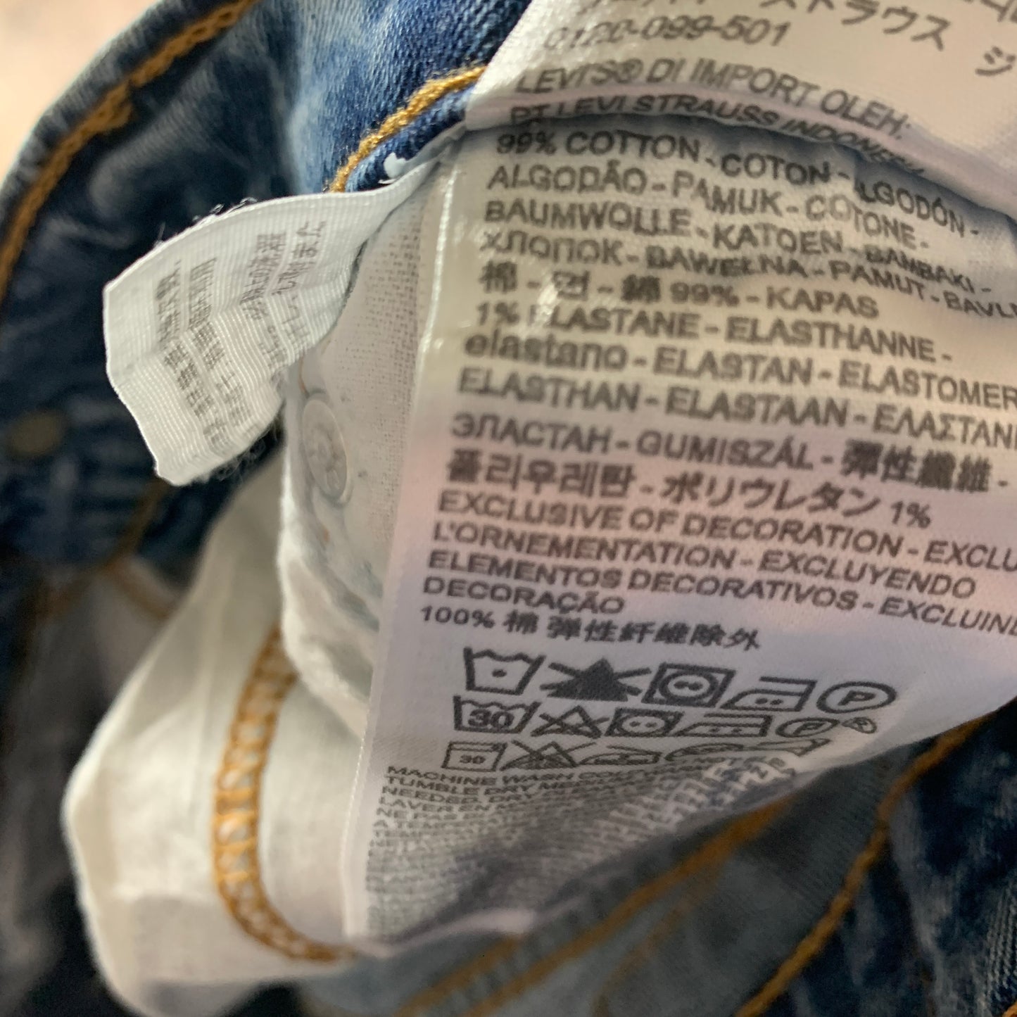 LEVI'S 514 Jeans W36 L30 Mens Regular Fit Straight Blue