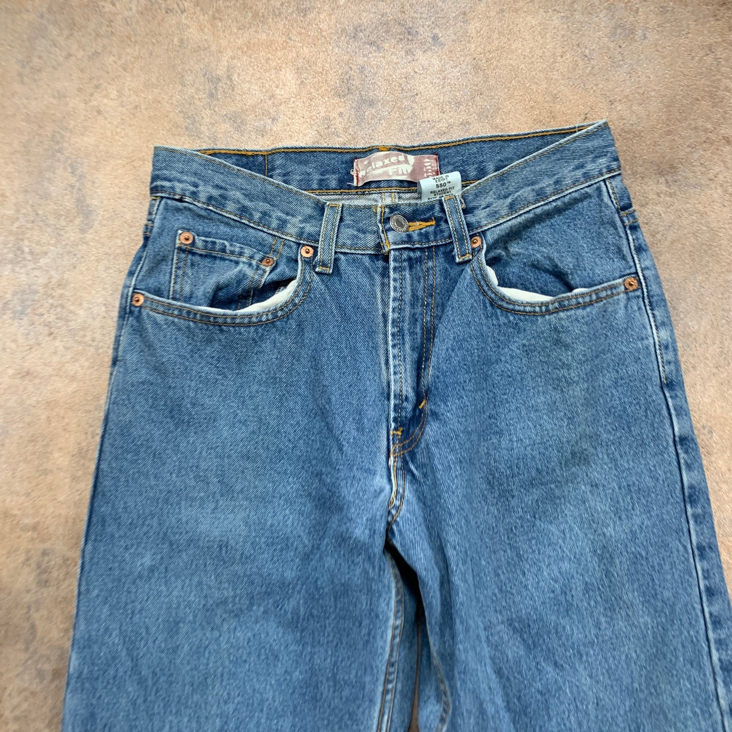 Vintage LEVI'S 550 Jeans W28 L30 Mens Relaxed Fit Straight Blue 90s