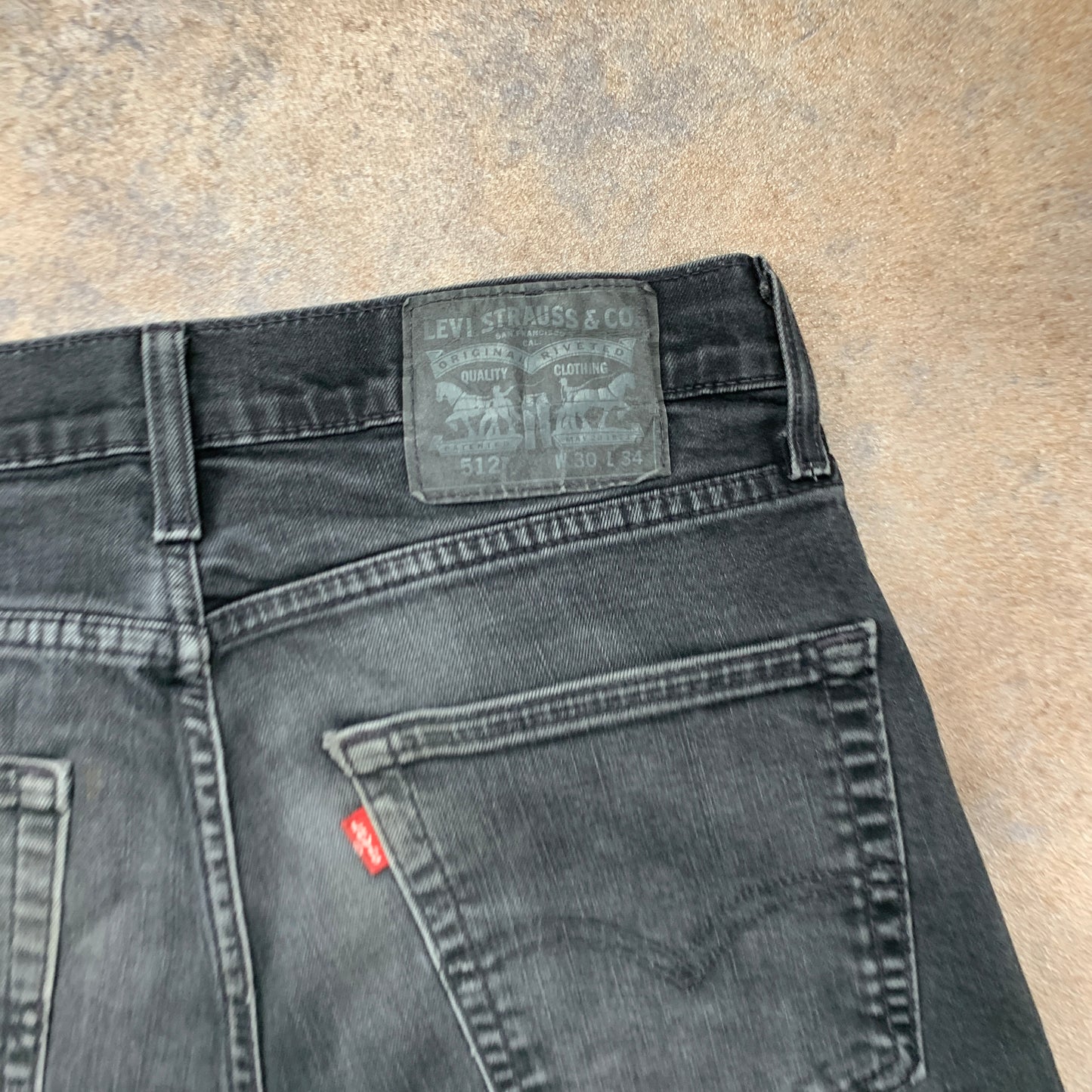LEVI'S 512 Jeans W30 L32 Mens Slim Fit Tapered Grey