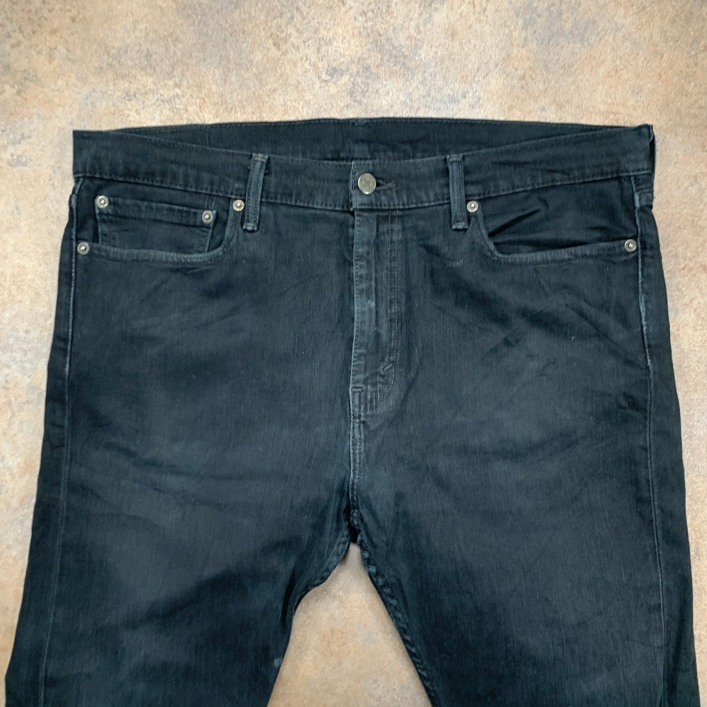 LEVI'S 541 Jeans W38 L32 Mens Slim Fit Tapered Black