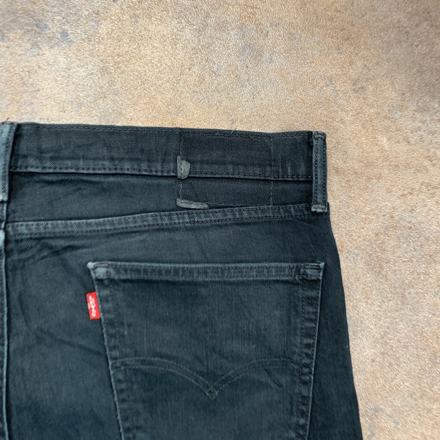 LEVI'S 541 Jeans W38 L32 Mens Slim Fit Tapered Black