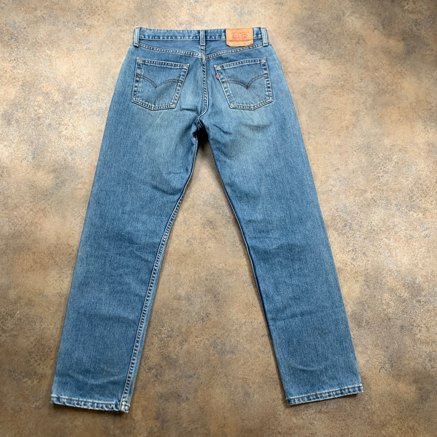 Vintage LEVI'S 521 Jeans W32 L32 Mens Regular Fit Straight Blue