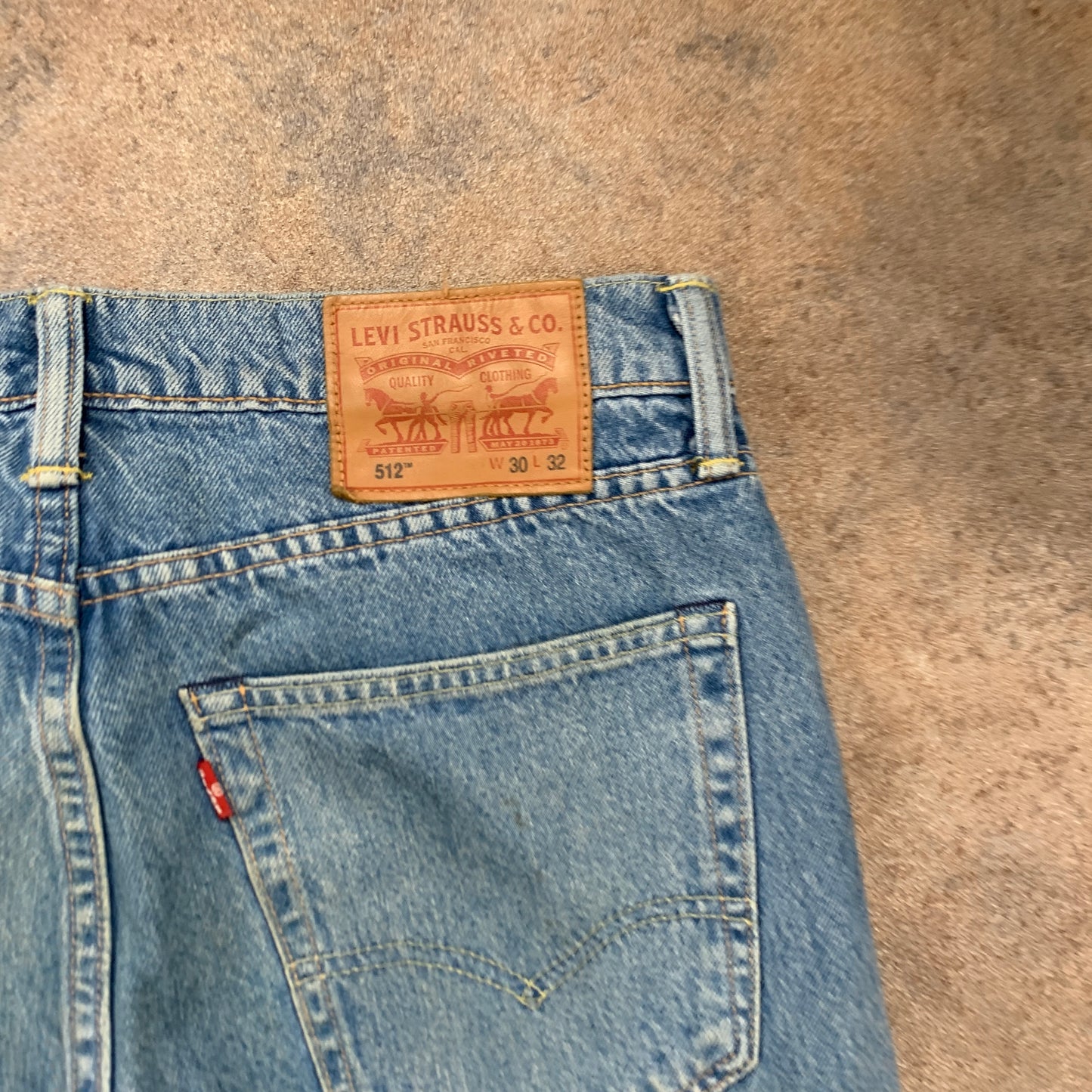 LEVI'S 512 Jeans W30 L30 Mens Slim Fit Tapered Blue