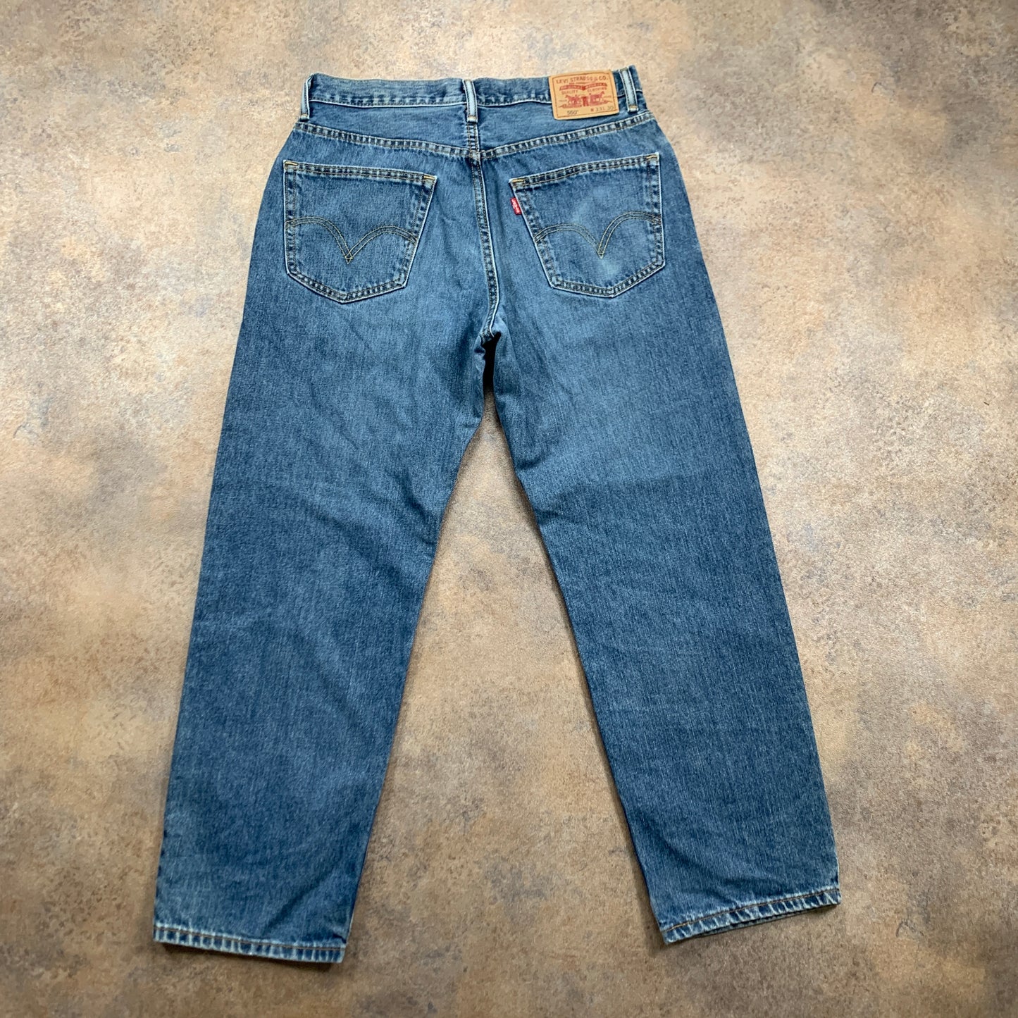 Vintage LEVI'S 550 Jeans W33 L28 Mens Relaxed Fit Straight Blue