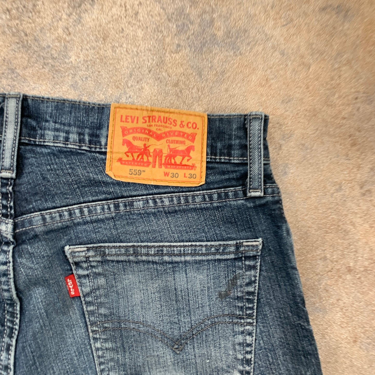 LEVI'S 559 Jeans W30 L28 Mens Regular Fit Straight Blue