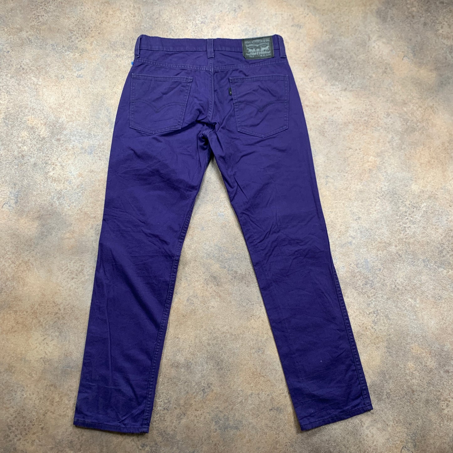 LEVI'S 511 Jeans W30 L30 Mens Slim Fit Purple
