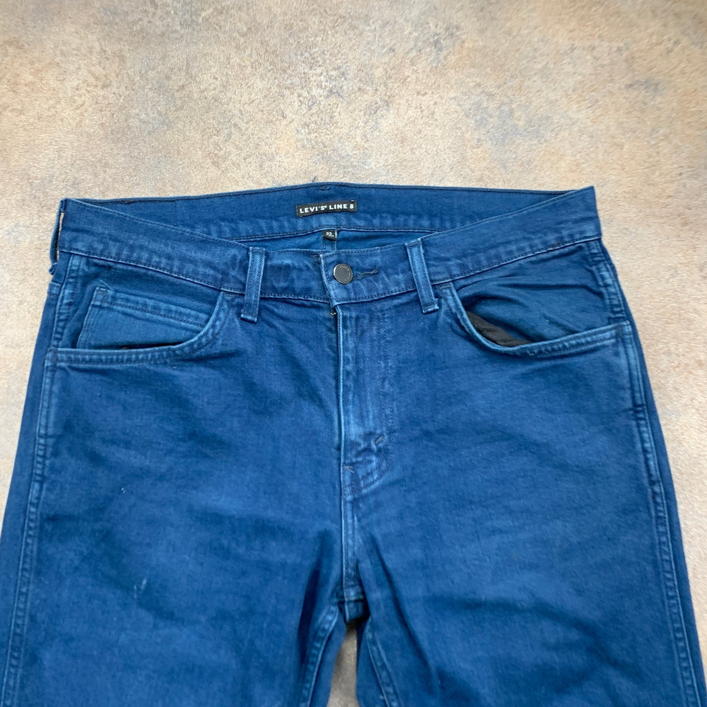 LEVI'S Line 8 Jeans W32 L32 Mens Slim Fit Straight Blue