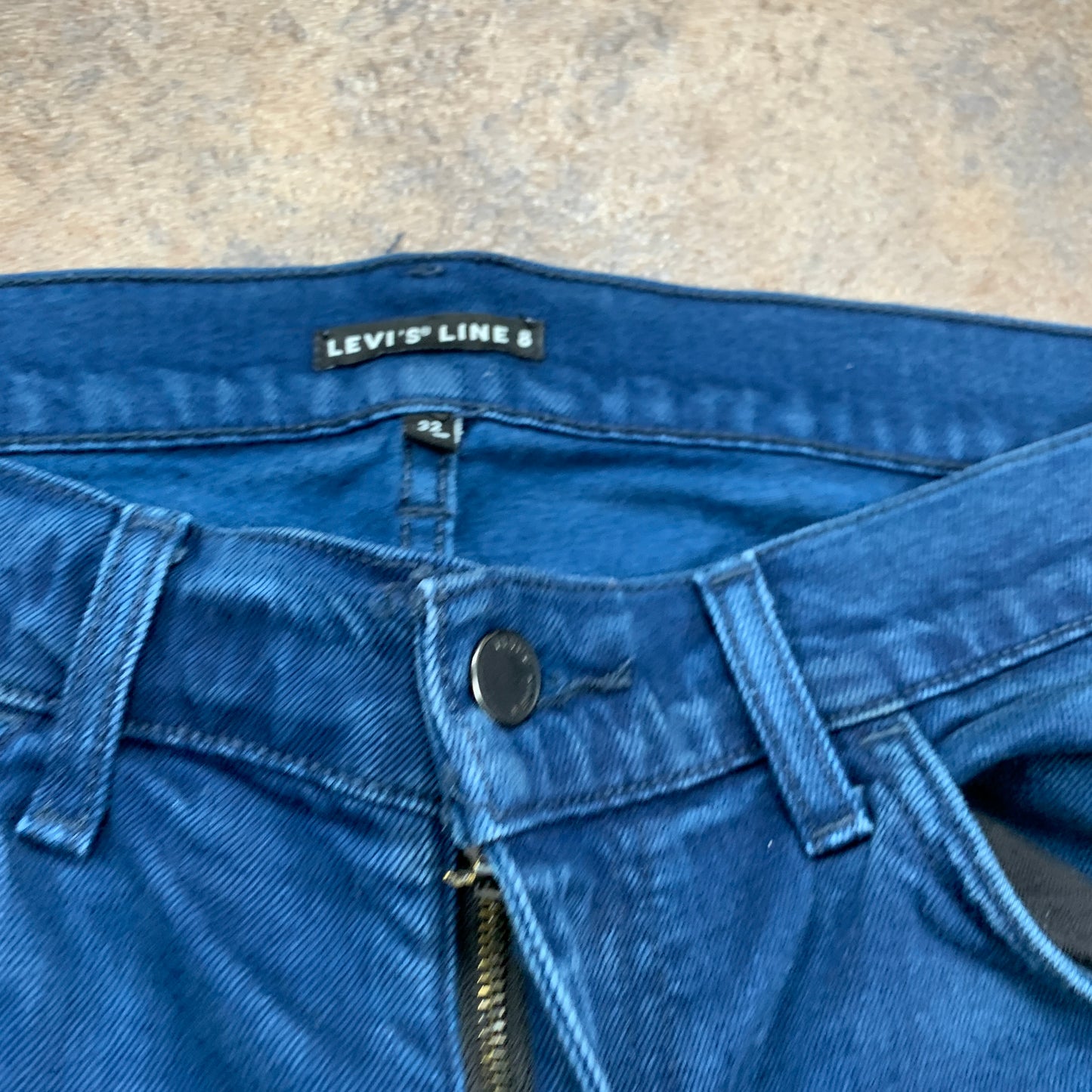 LEVI'S Line 8 Jeans W32 L32 Mens Slim Fit Straight Blue
