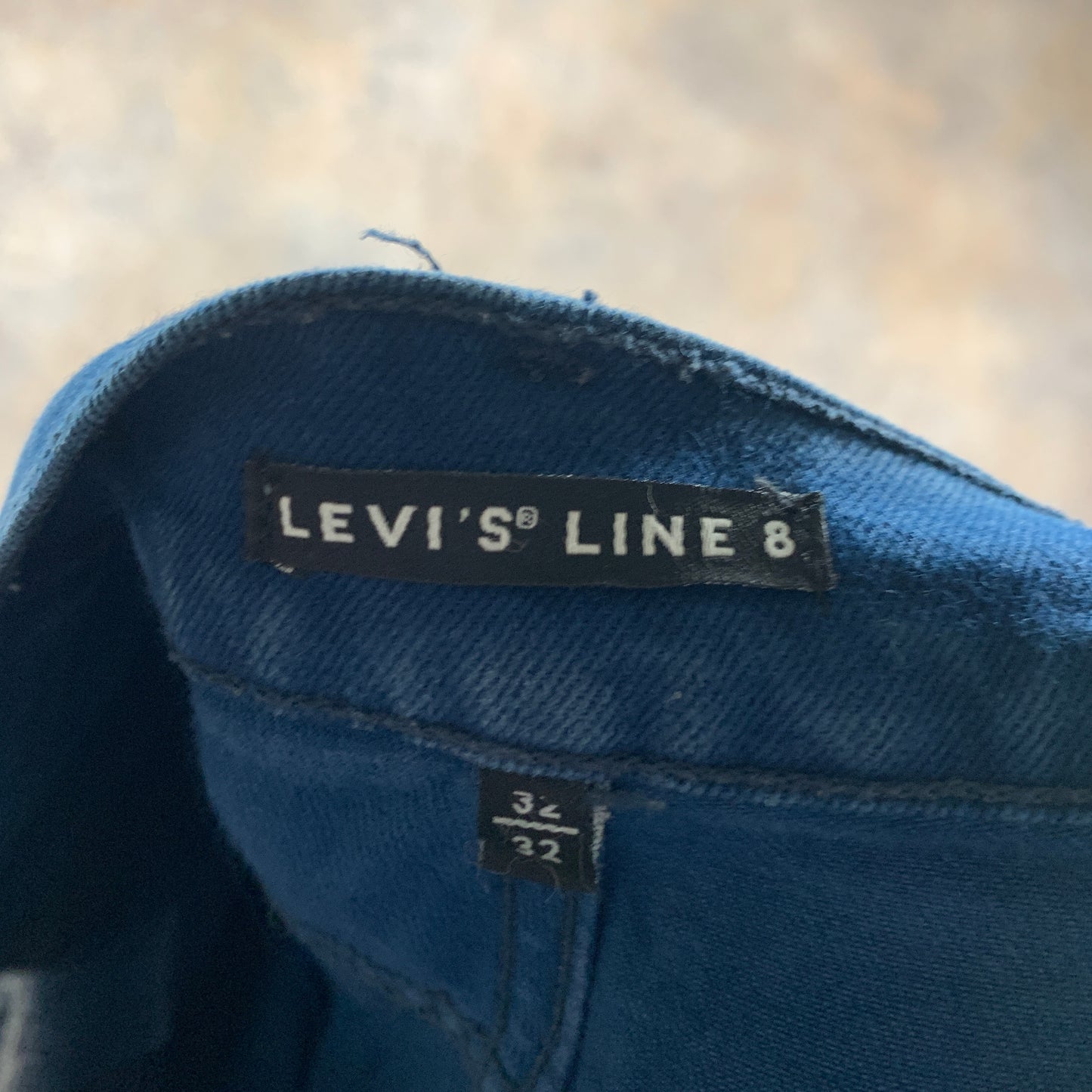 LEVI'S Line 8 Jeans W32 L32 Mens Slim Fit Straight Blue
