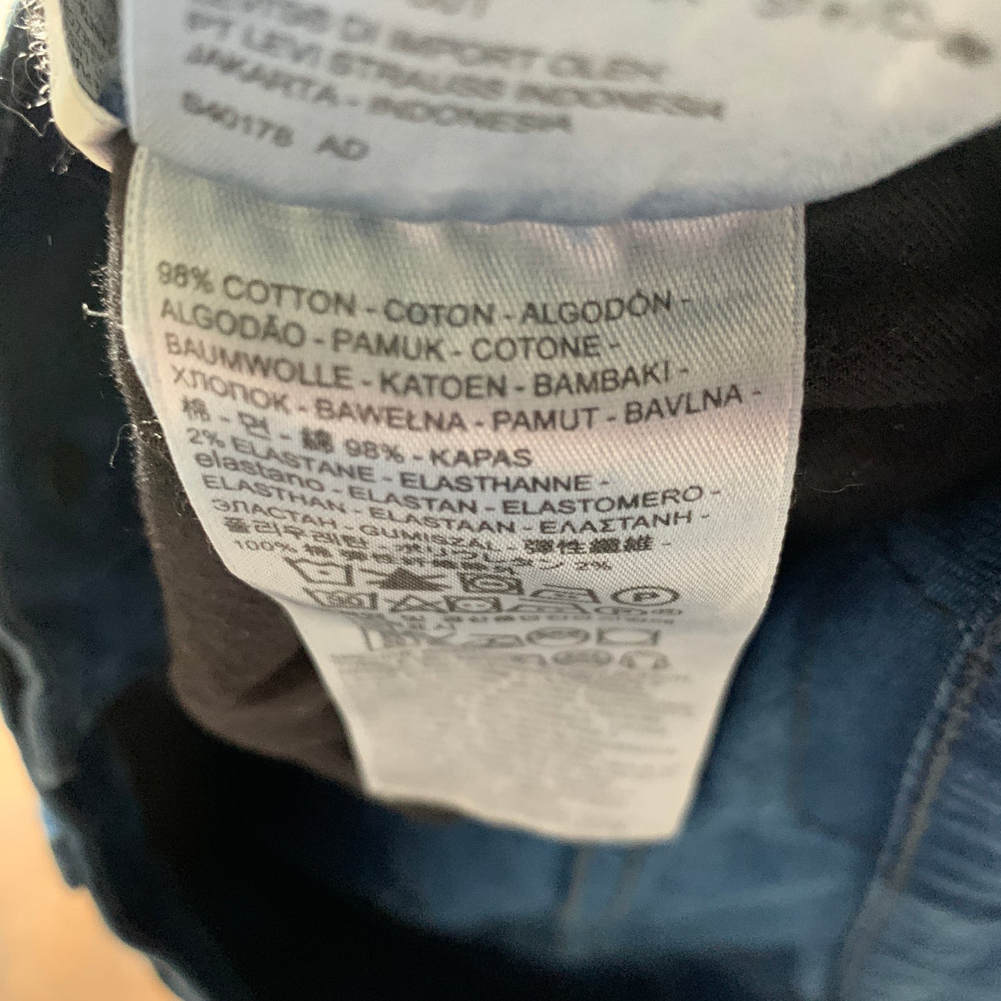 LEVI'S Line 8 Jeans W32 L32 Mens Slim Fit Straight Blue