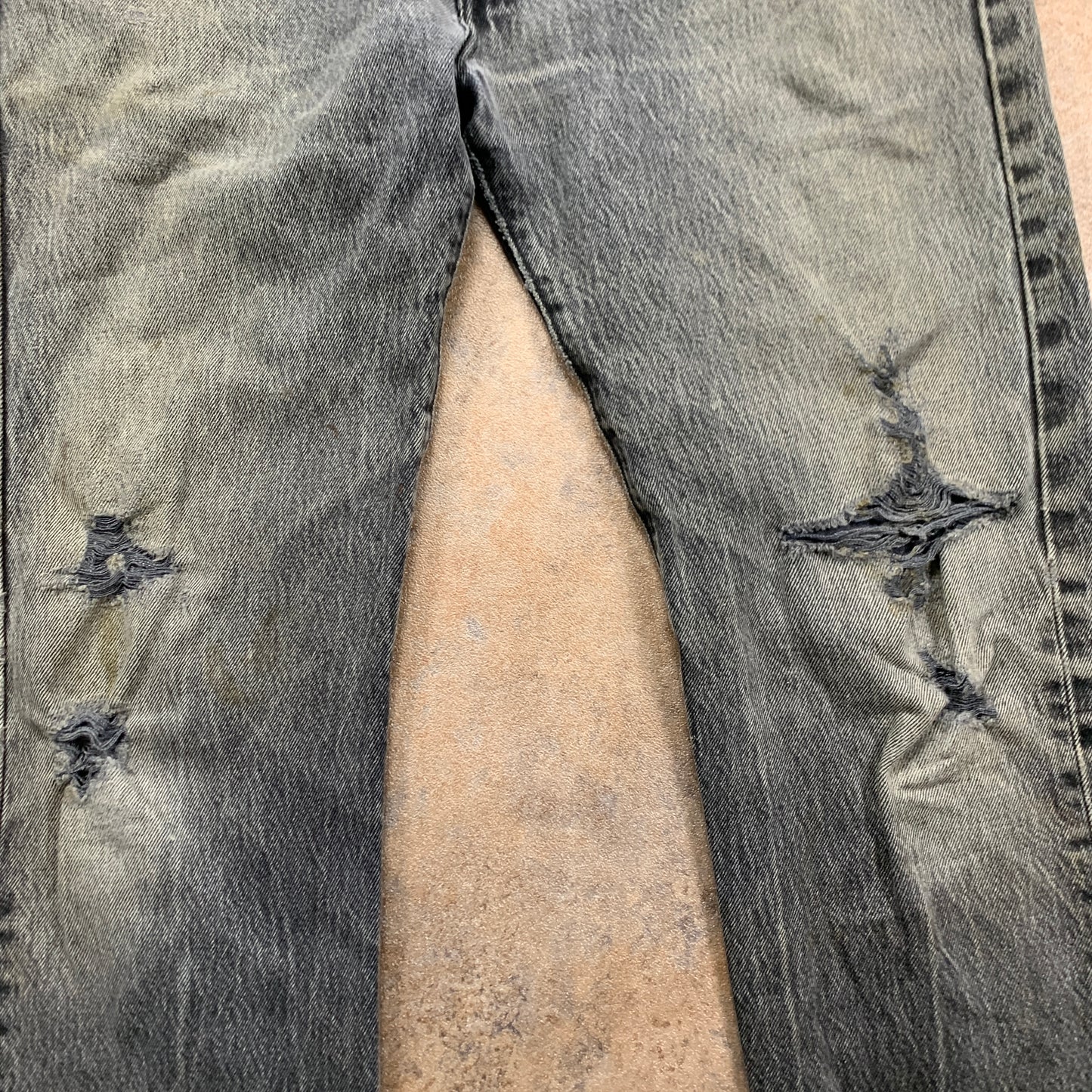Vintage LEVI'S 501 Jeans W34 L30 Mens Regular Fit Straight Grey