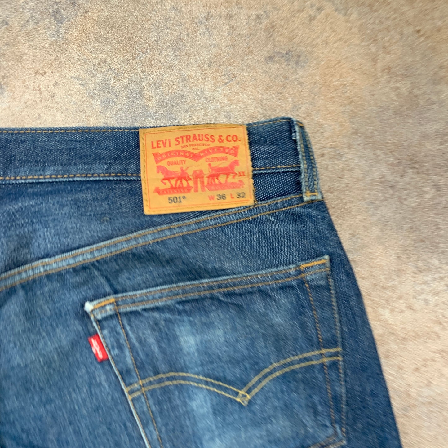 LEVI'S 501 Jeans W36 L31 Mens Regular Fit Straight Blue