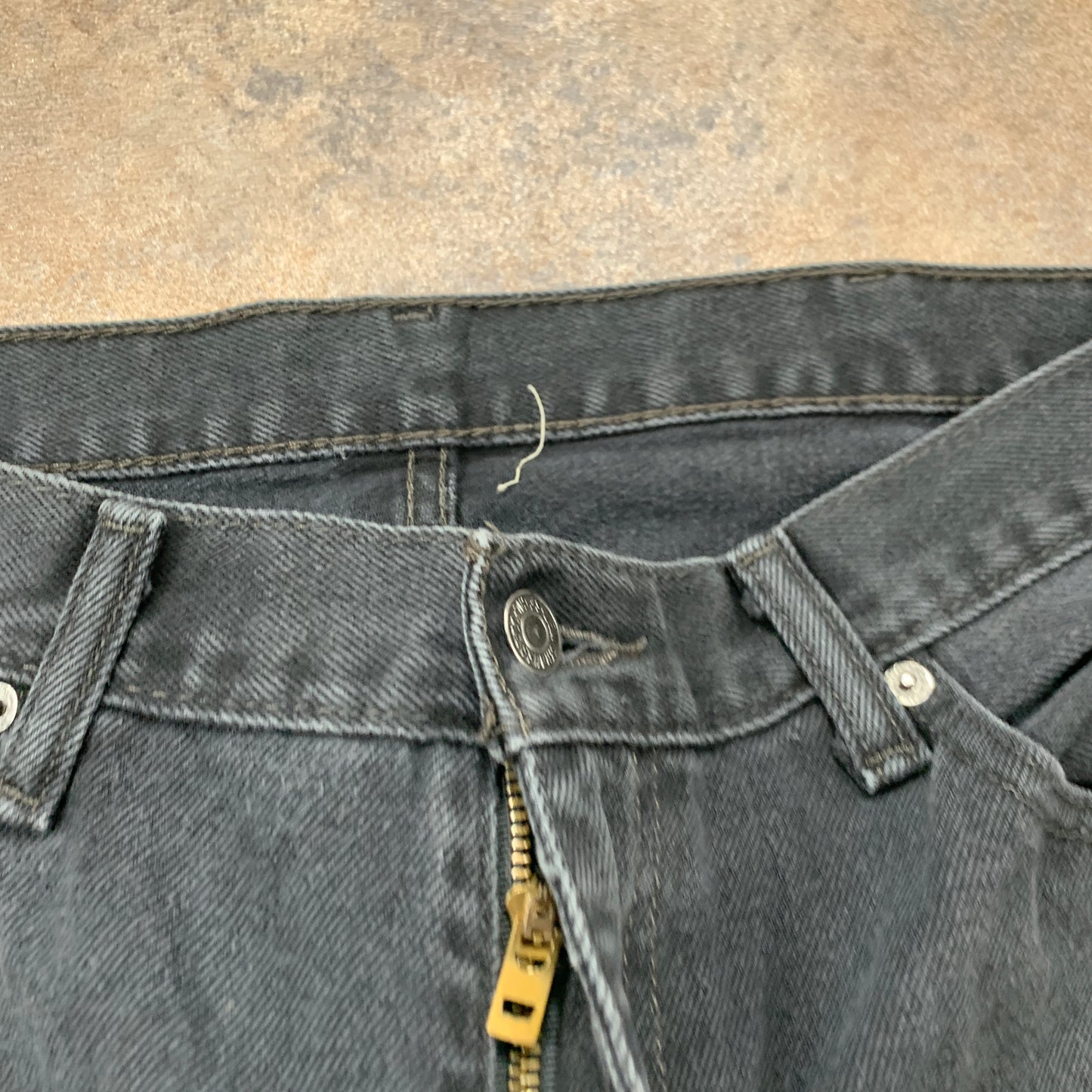 LEVI'S 505 Jeans W38 L30 Mens Regular Fit Straight Grey