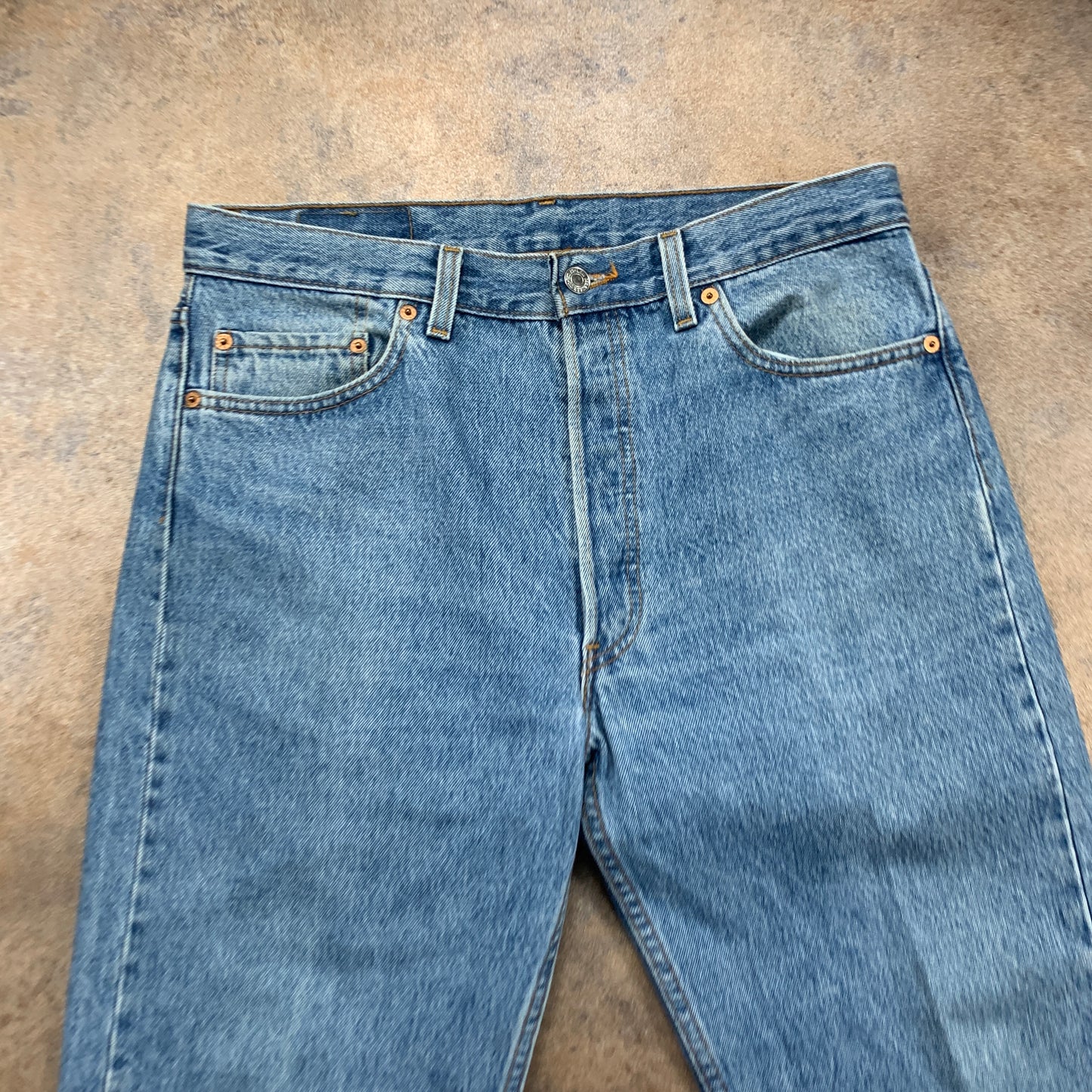 Vintage LEVI'S 501 Jeans W34 L26 Mens Regular Fit Straight Blue