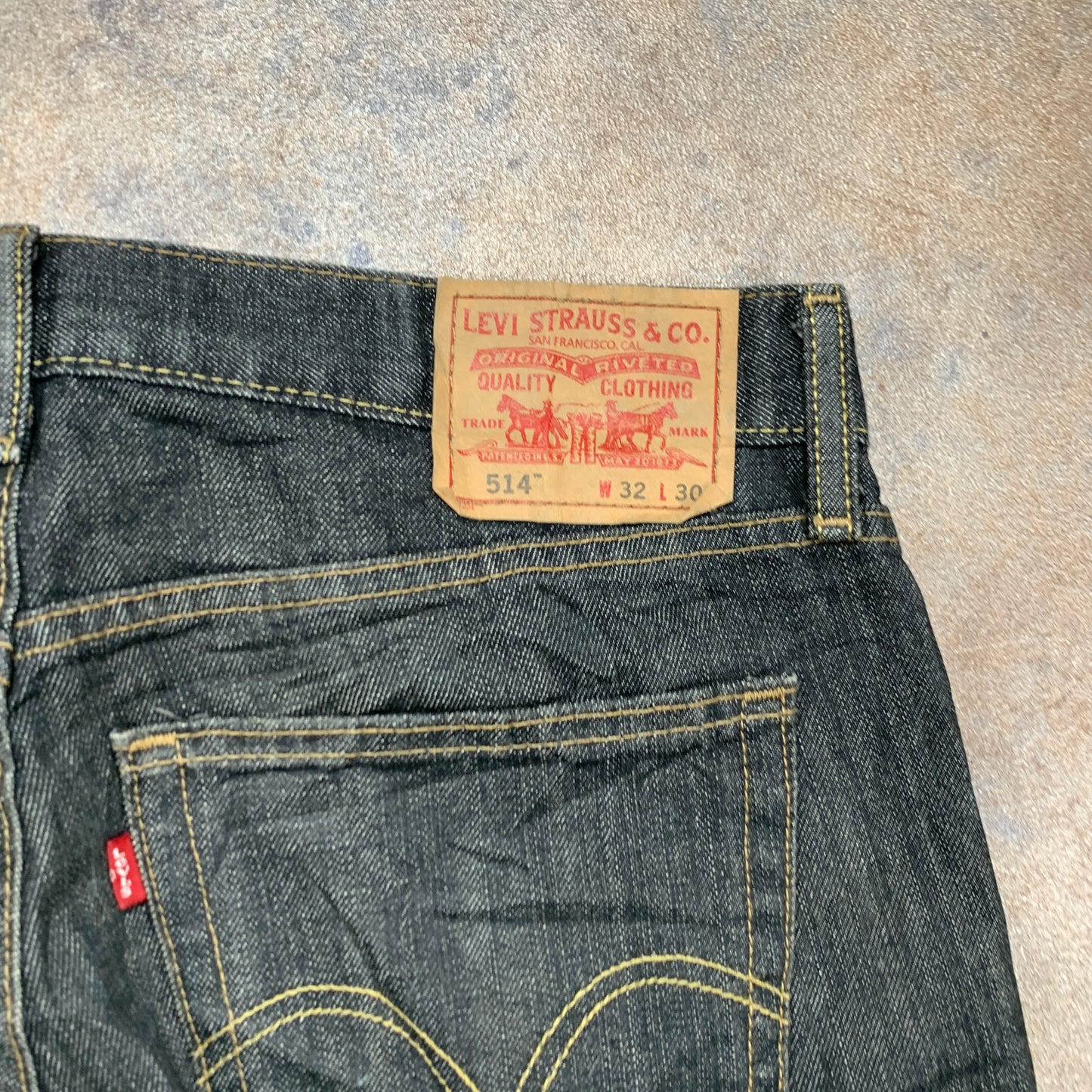 Vintage LEVI'S 514 Jeans W32 L30 Mens Regular Fit Straight Grey