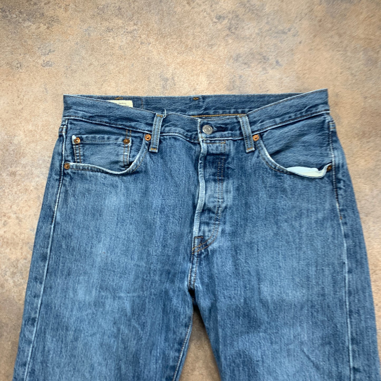 LEVI'S 501 Jeans W32 L30 Mens Regular Fit Straight Blue