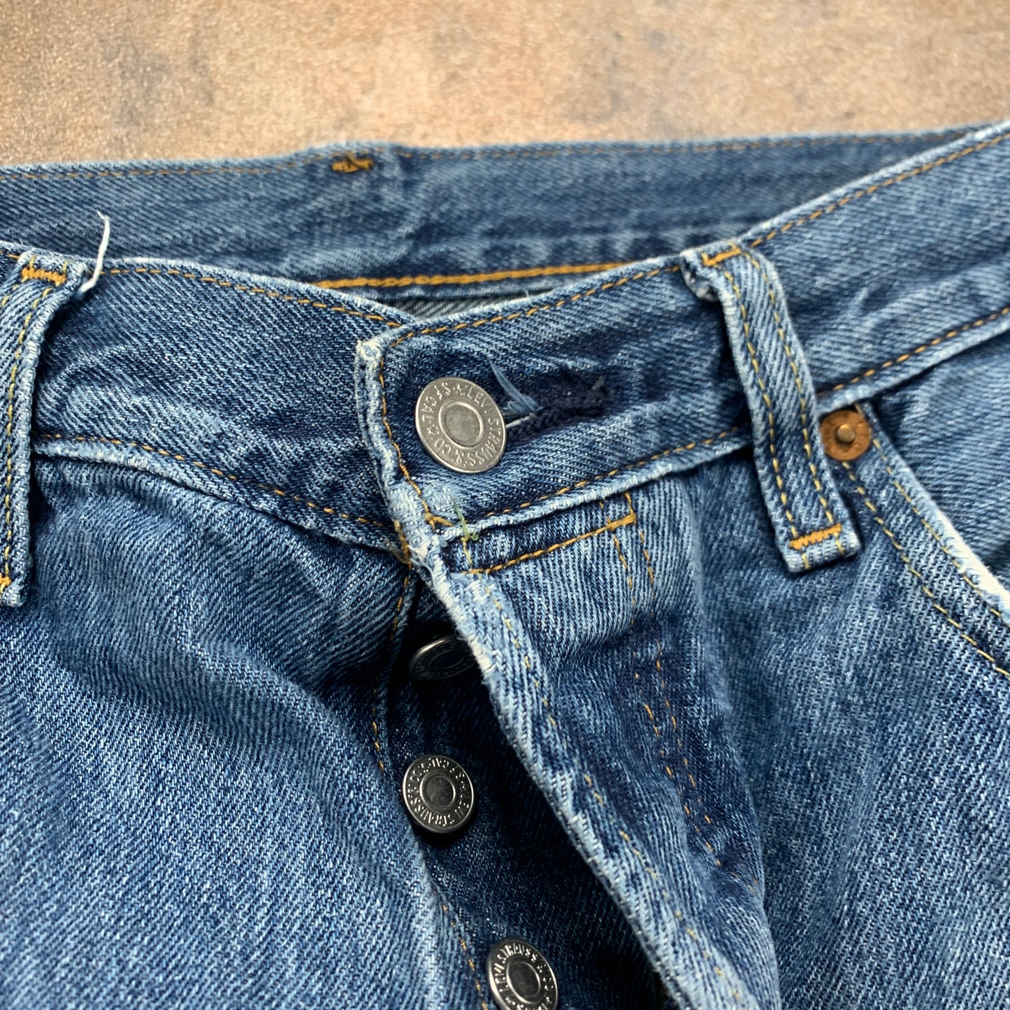 LEVI'S 501 Jeans W32 L30 Mens Regular Fit Straight Blue