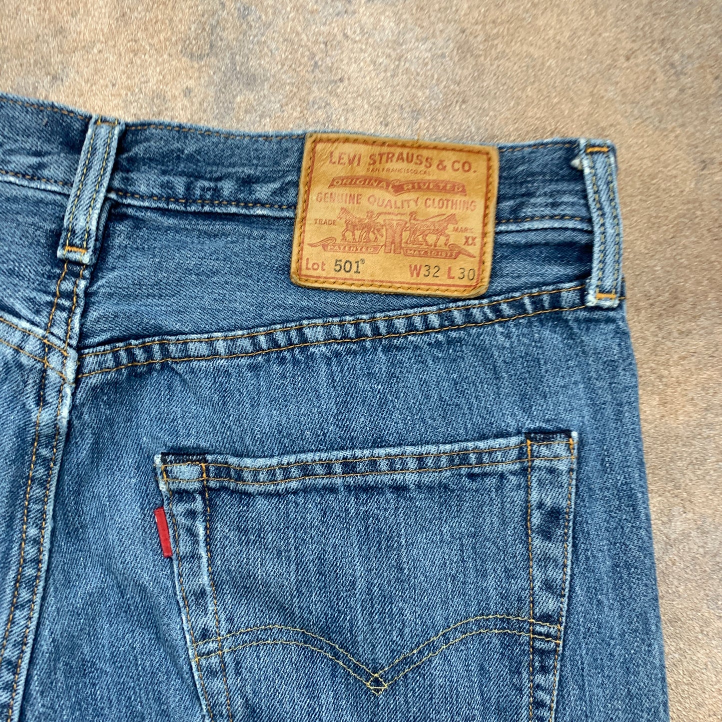 LEVI'S 501 Jeans W32 L30 Mens Regular Fit Straight Blue
