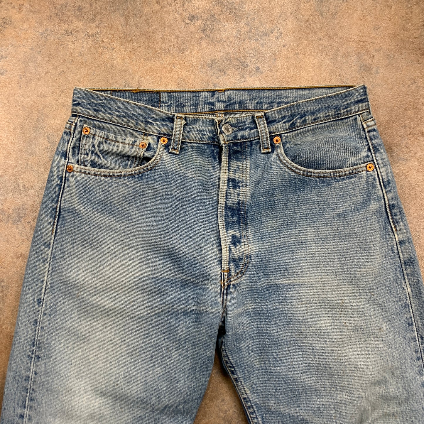 Vintage LEVI'S 501 Jeans W32 L25 Mens Regular Fit Straight Blue