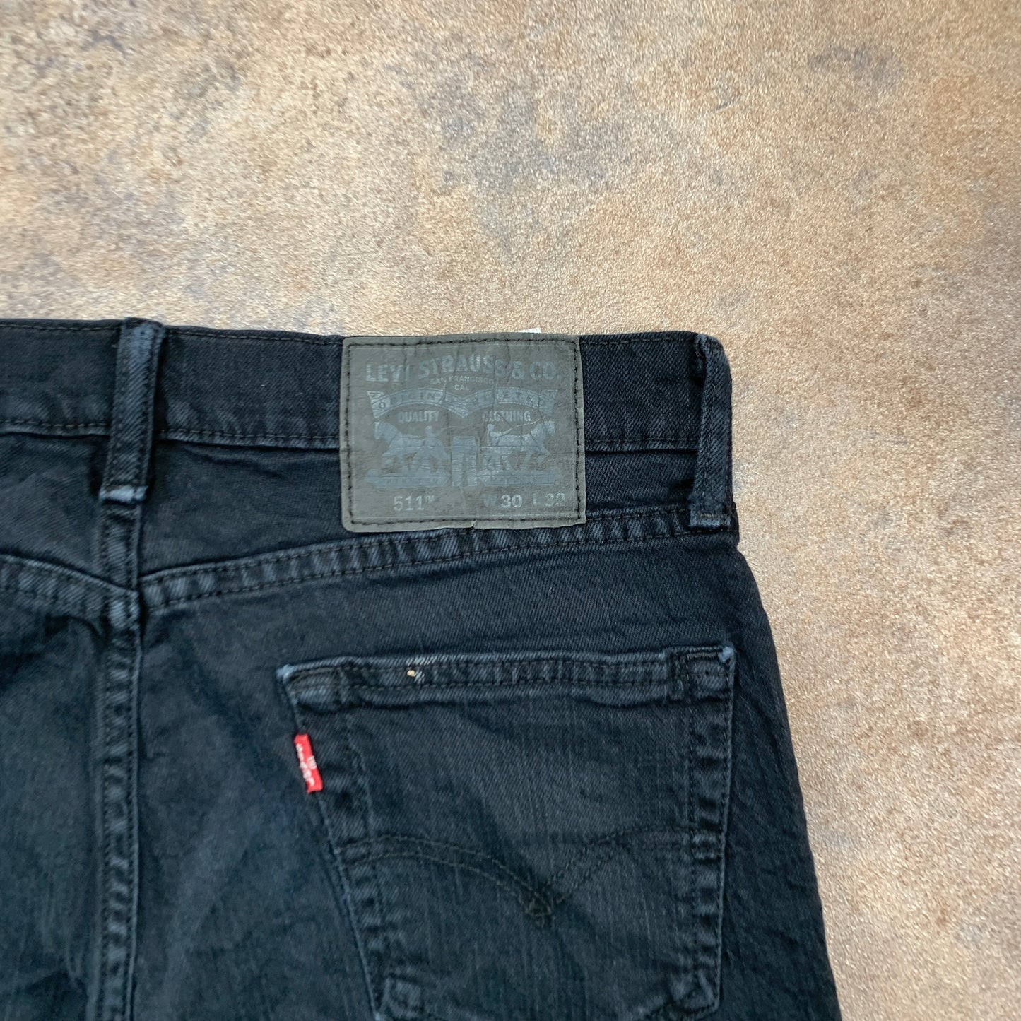 LEVI'S 511 Jeans W30 L31 Mens Slim Fit Black