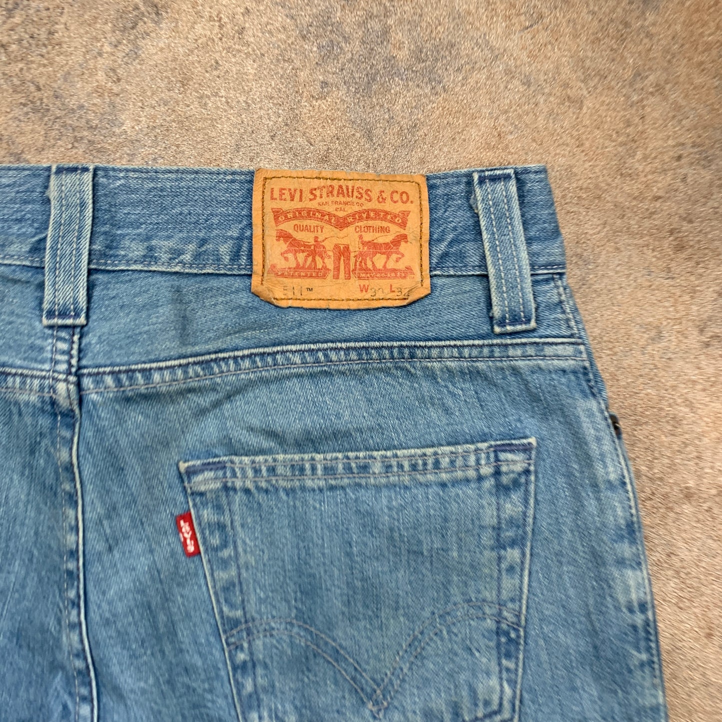 LEVI'S 511 Jeans W30 L32 Mens Slim Fit Blue