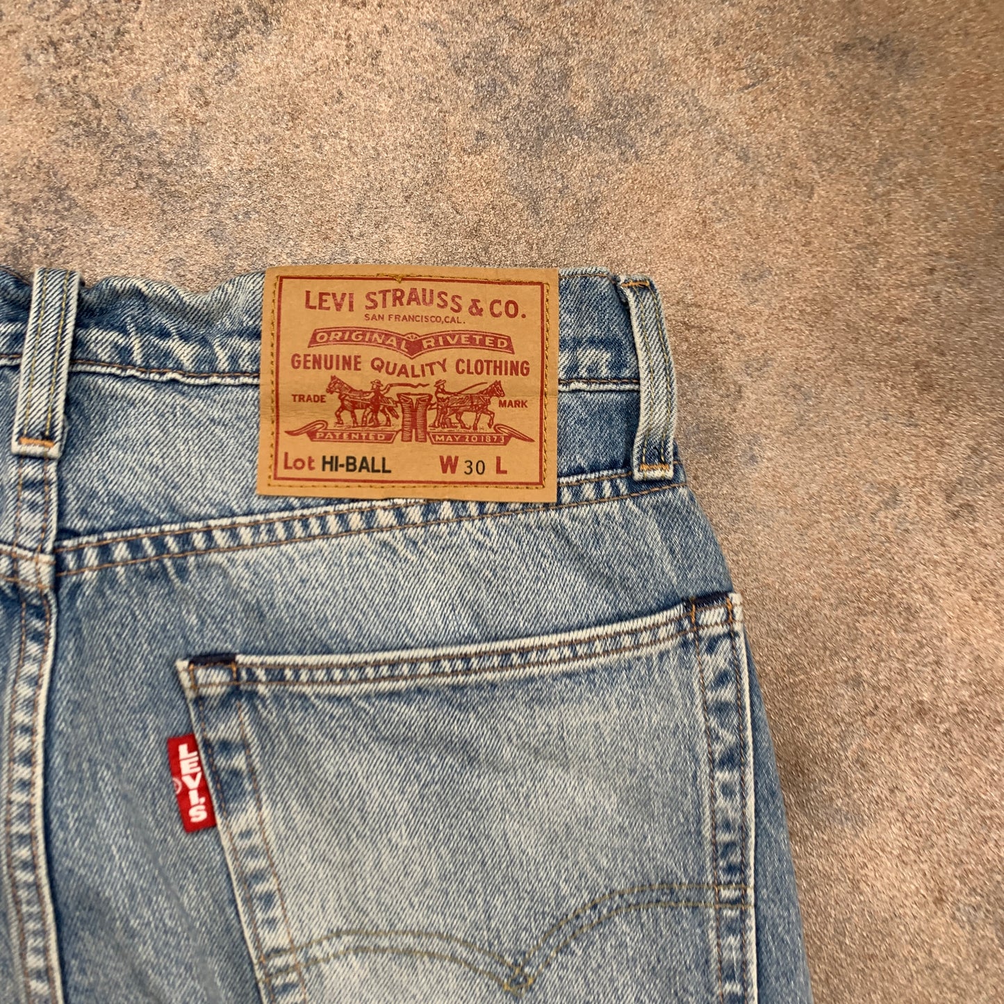 LEVI'S HI-BALL Jeans W30 L30 Mens Slim Fit Straight Blue
