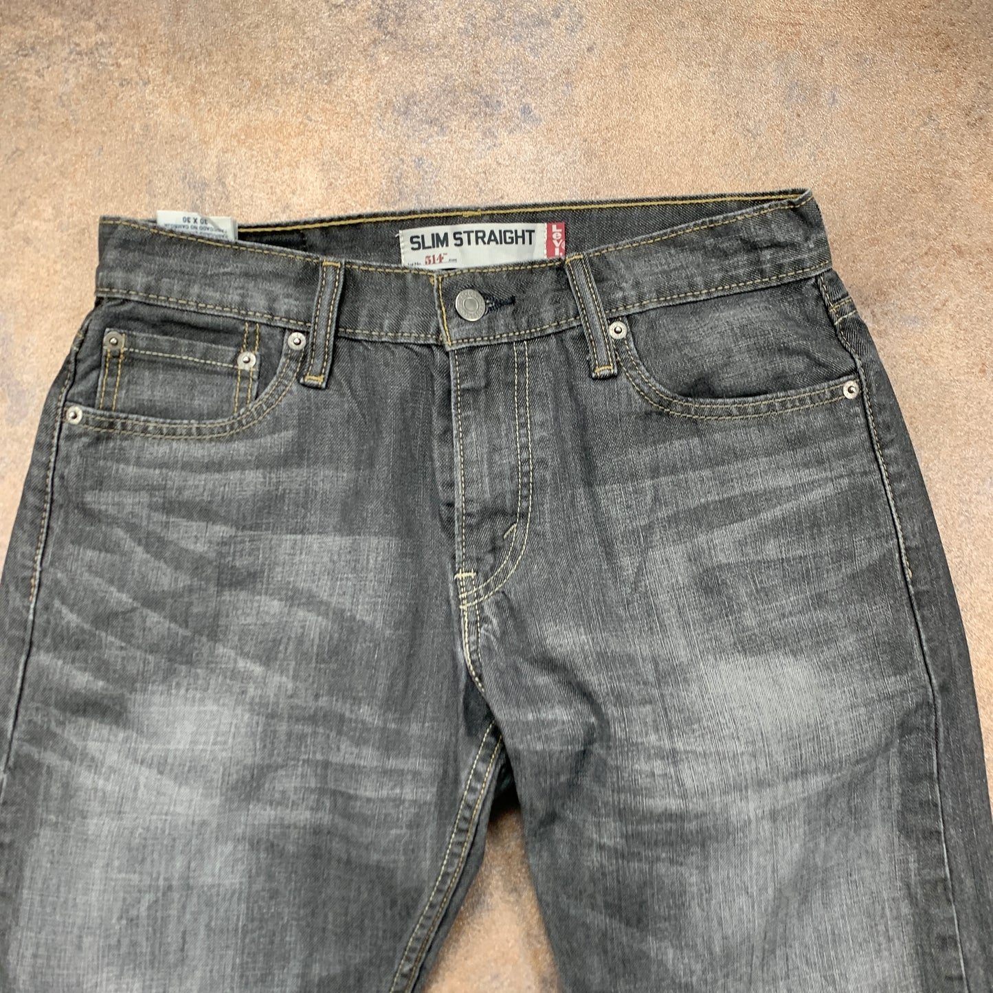 Vintage LEVI'S 514 Jeans W30 L30 Mens Regular Fit Straight Grey