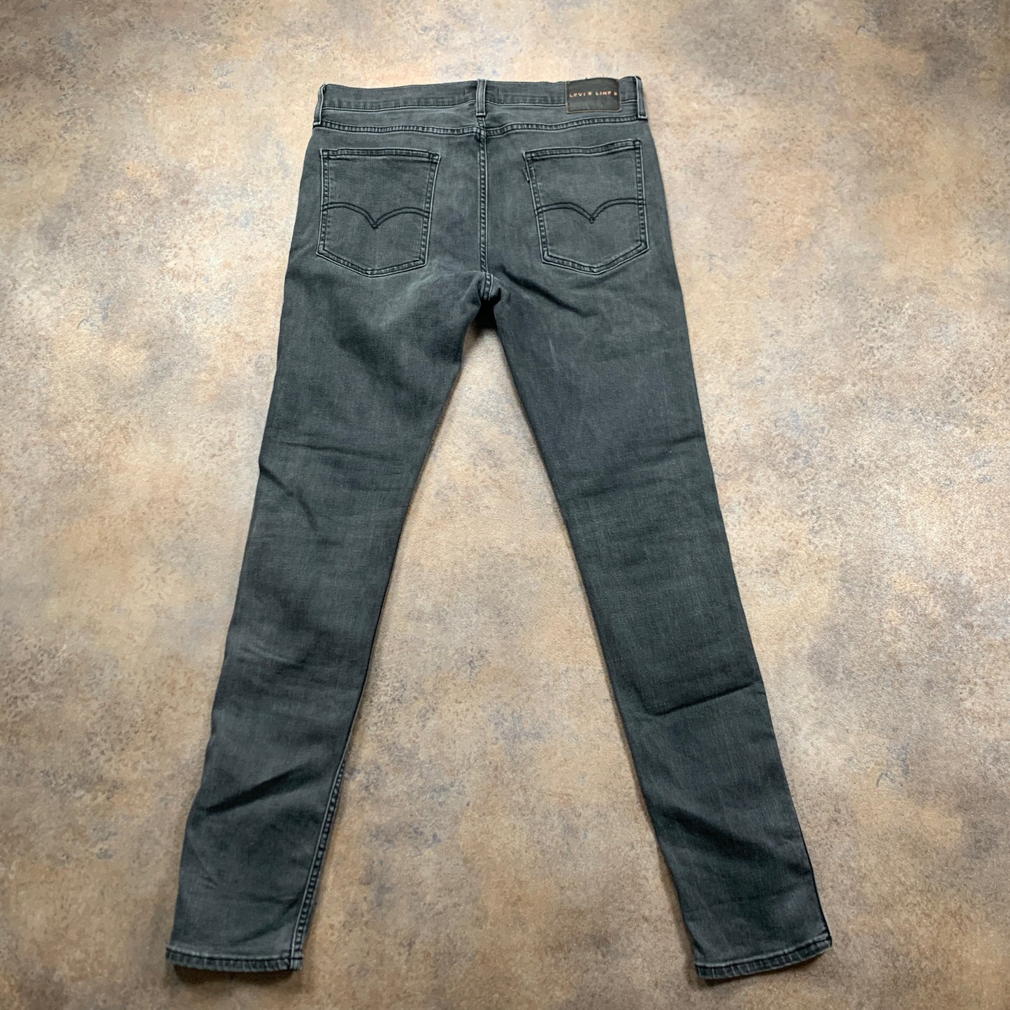LEVI'S Line 8 Jeans W34 L33 Mens Skinny Fit Grey