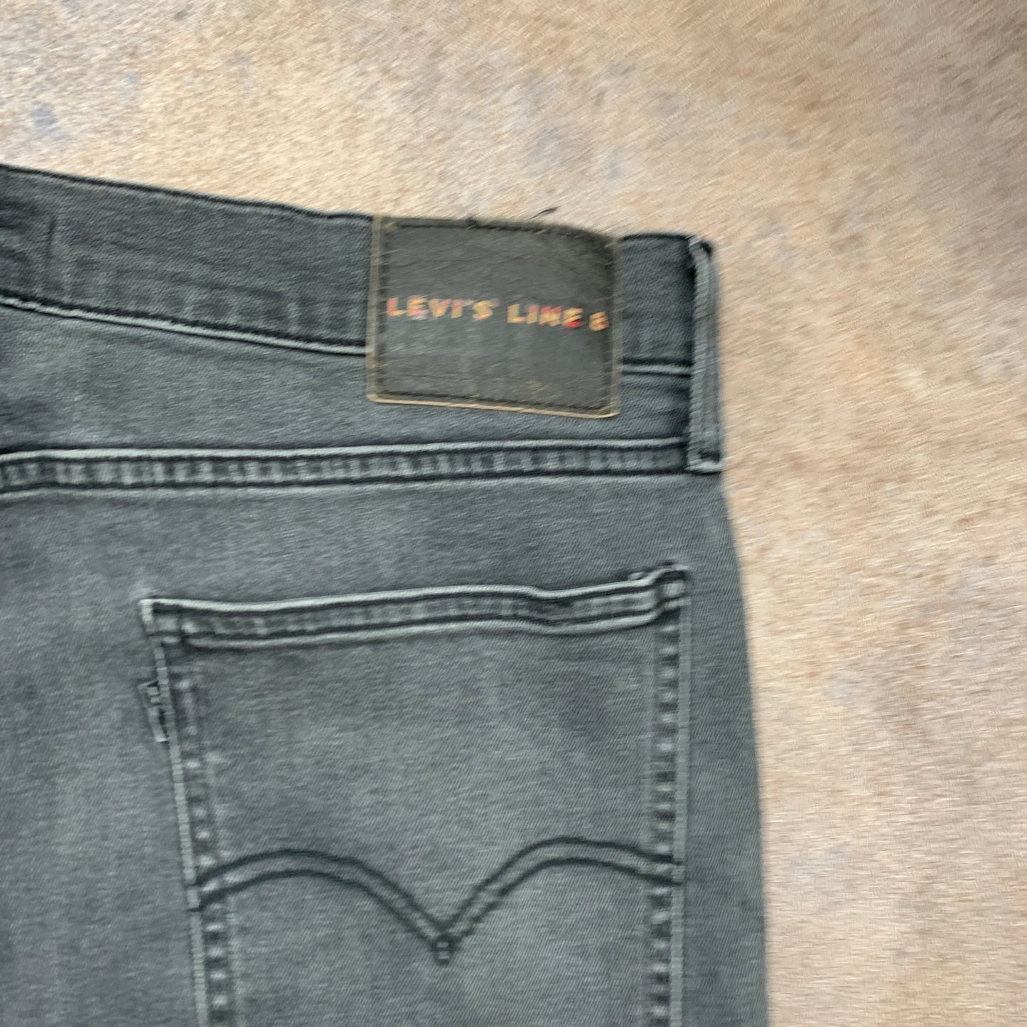 LEVI'S Line 8 Jeans W34 L33 Mens Skinny Fit Grey