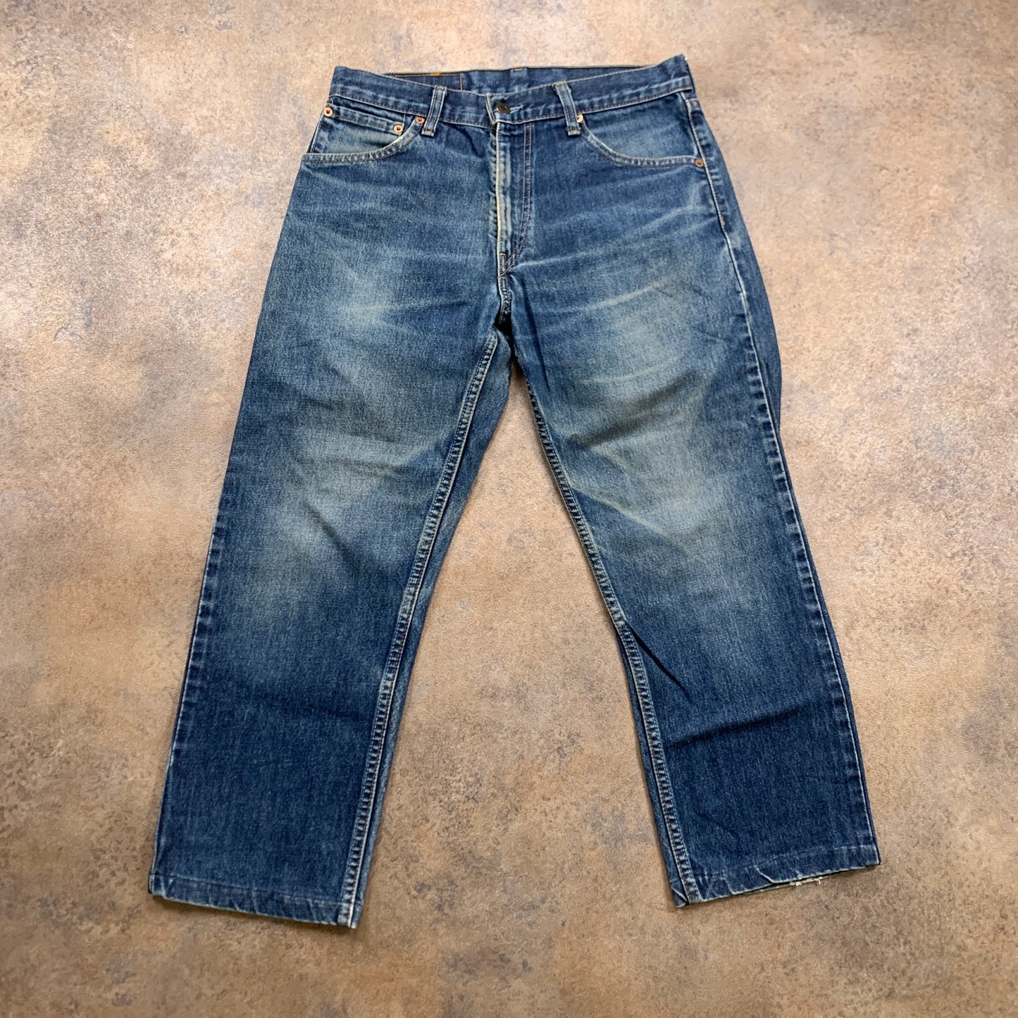 Vintage LEVI'S 521 Jeans W32 L25 Mens Regular Fit Straight Blue 90s