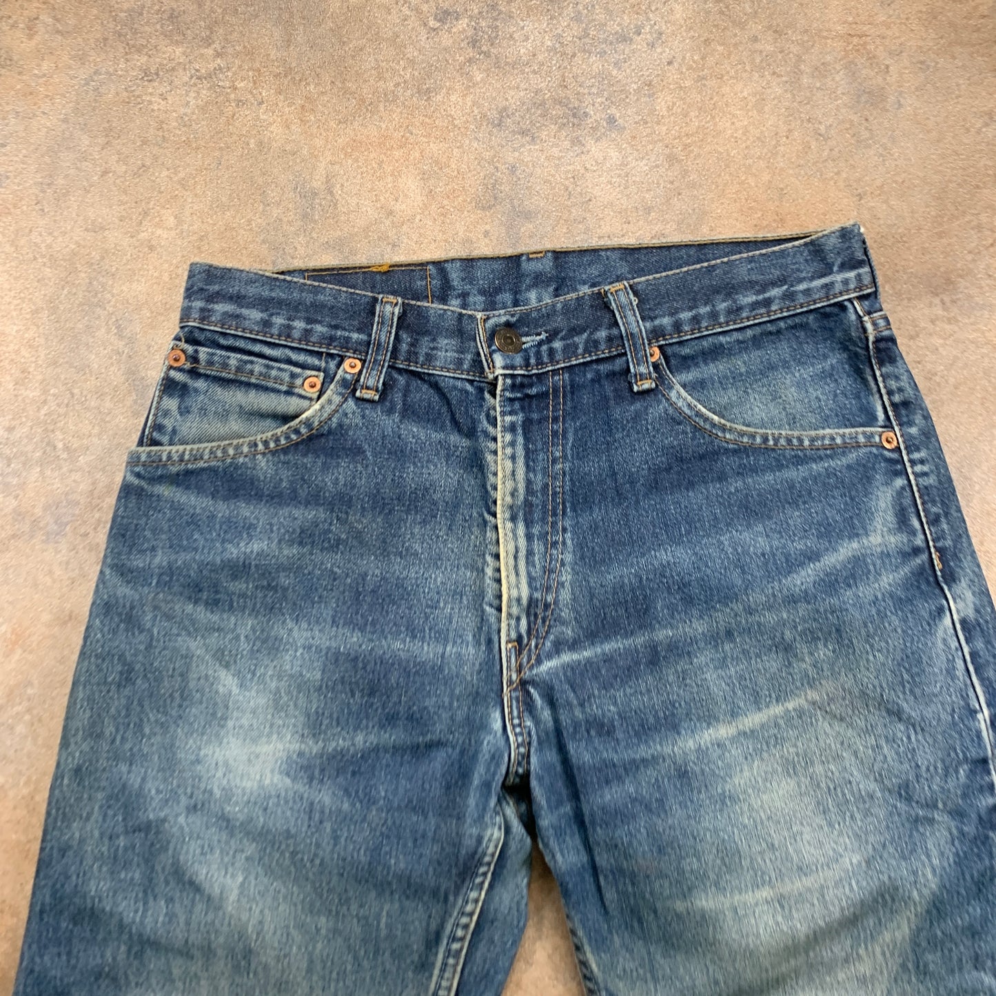 Vintage LEVI'S 521 Jeans W32 L25 Mens Regular Fit Straight Blue 90s