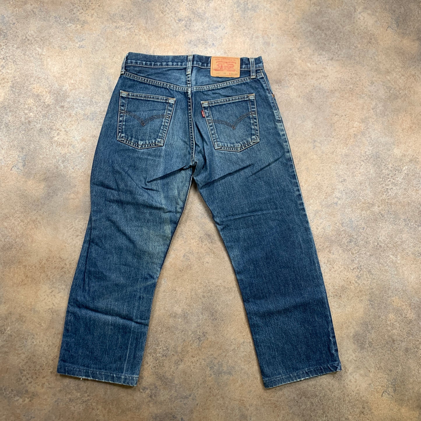 Vintage LEVI'S 521 Jeans W32 L25 Mens Regular Fit Straight Blue 90s