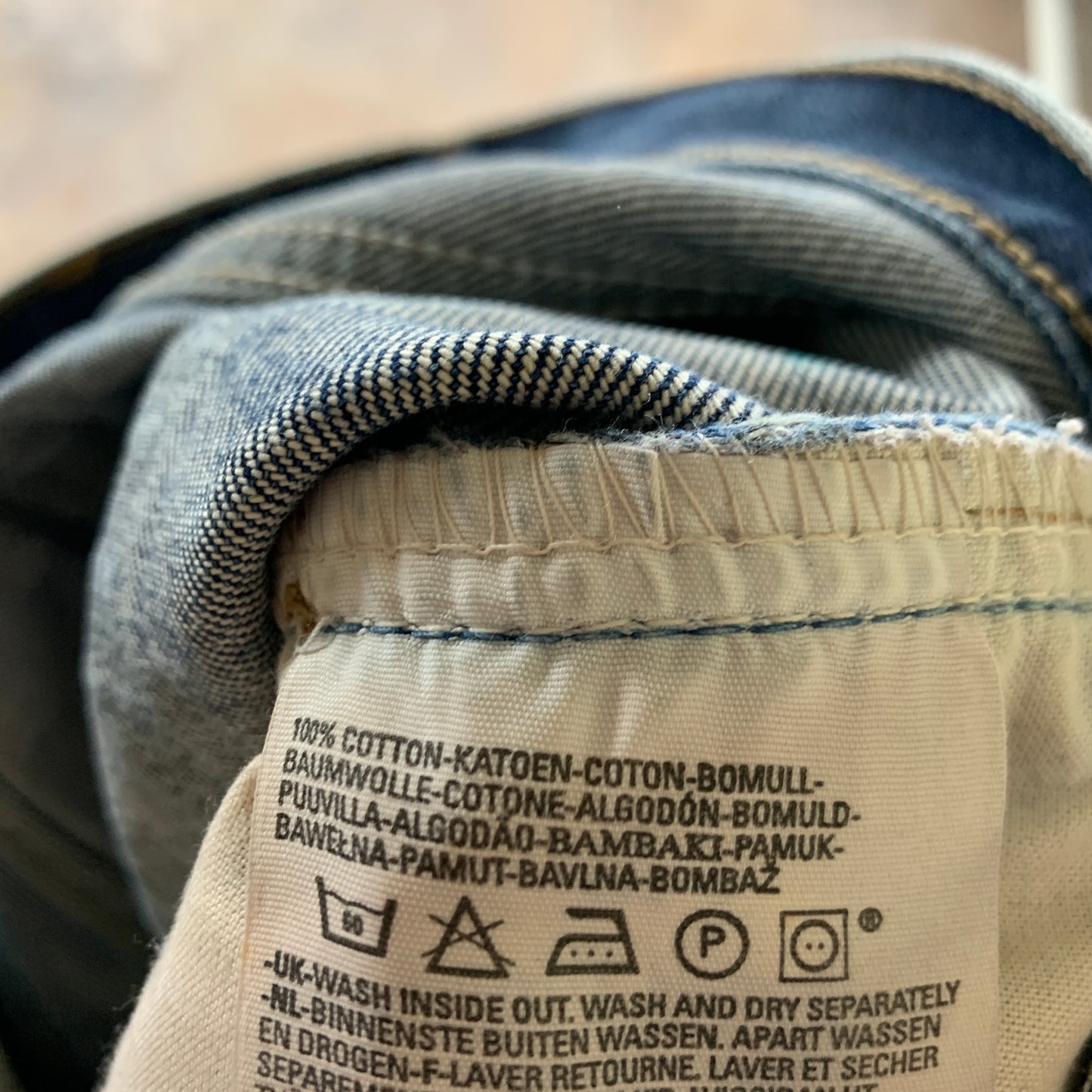 Vintage LEVI'S 521 Jeans W32 L25 Mens Regular Fit Straight Blue 90s
