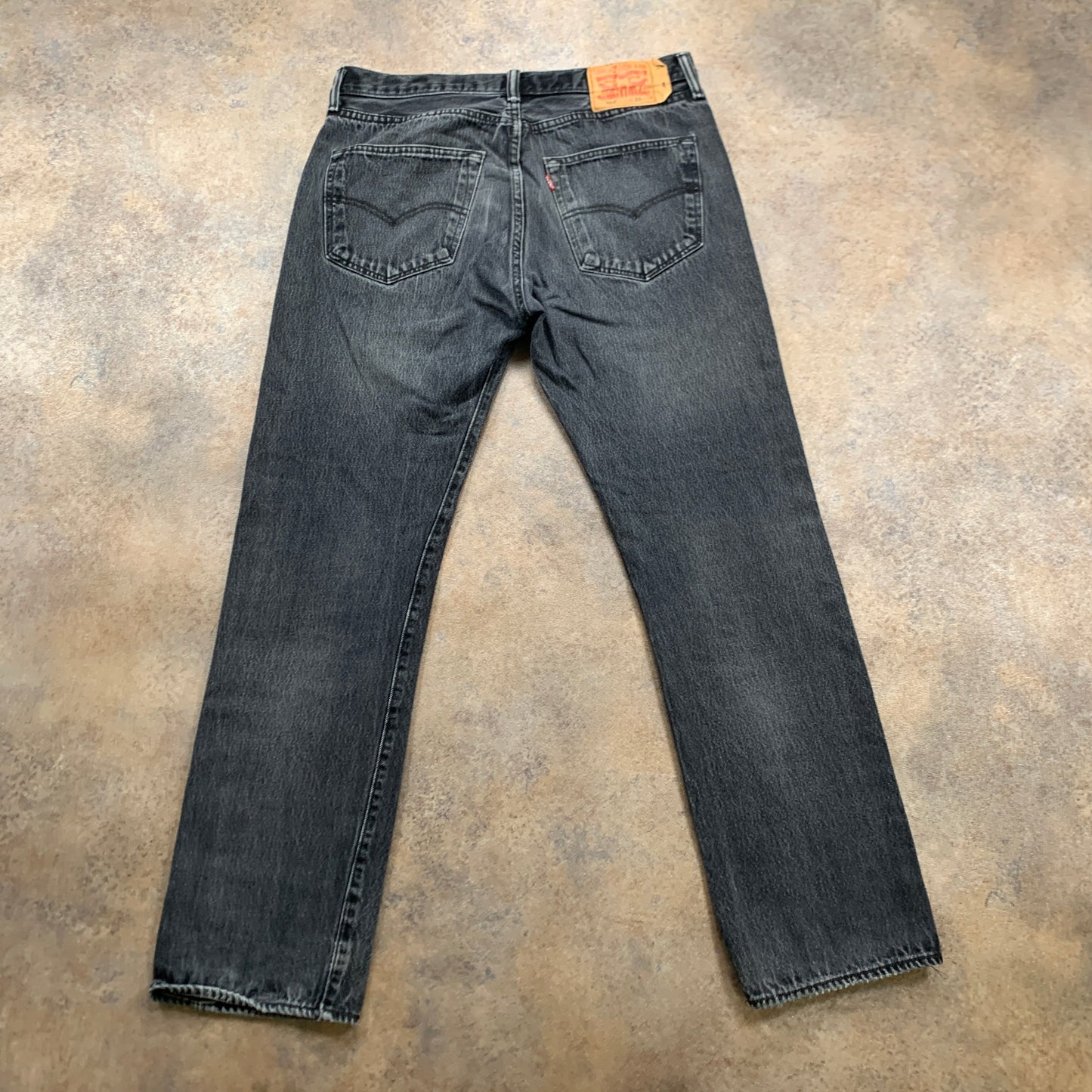 LEVI'S 501 Jeans W35 L31 Mens Regular Fit Straight Grey