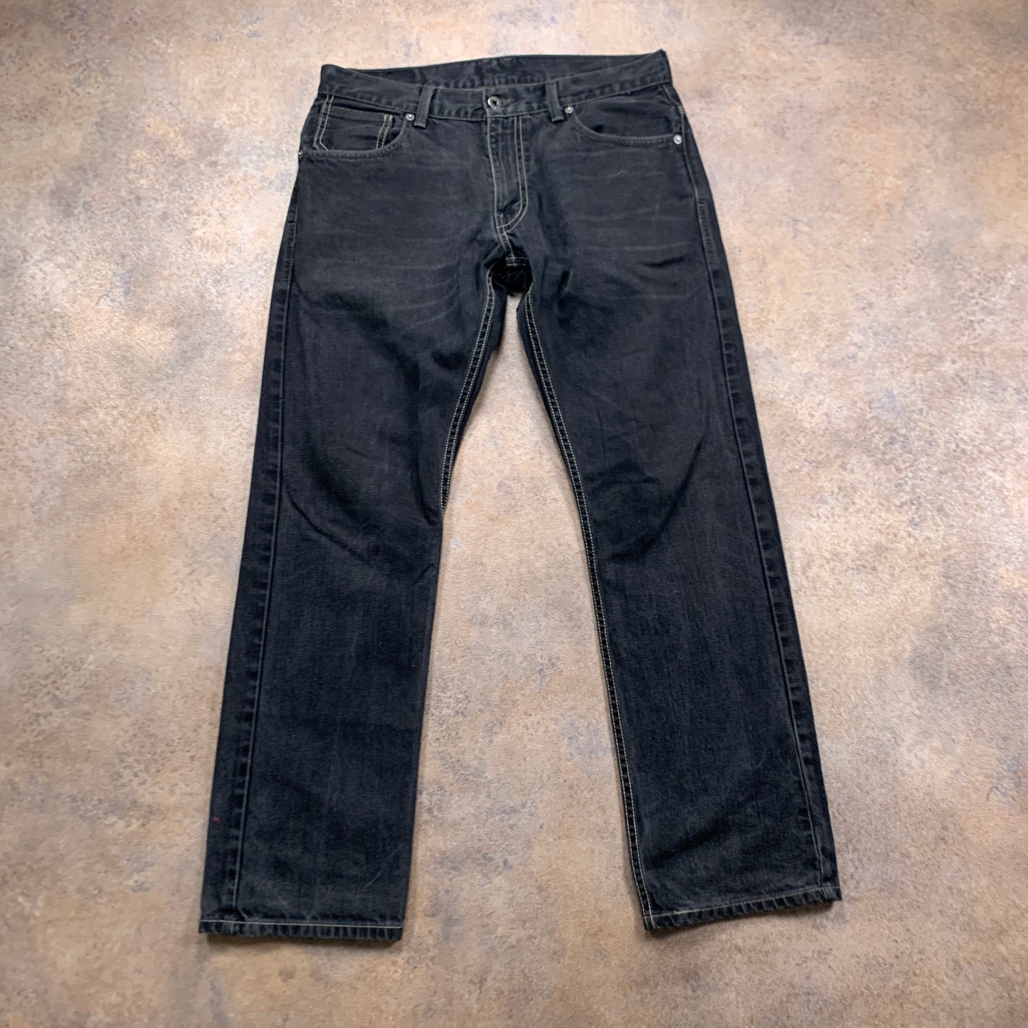 LEVI'S 514 Jeans W34 L30 Mens Regular Fit Straight Grey