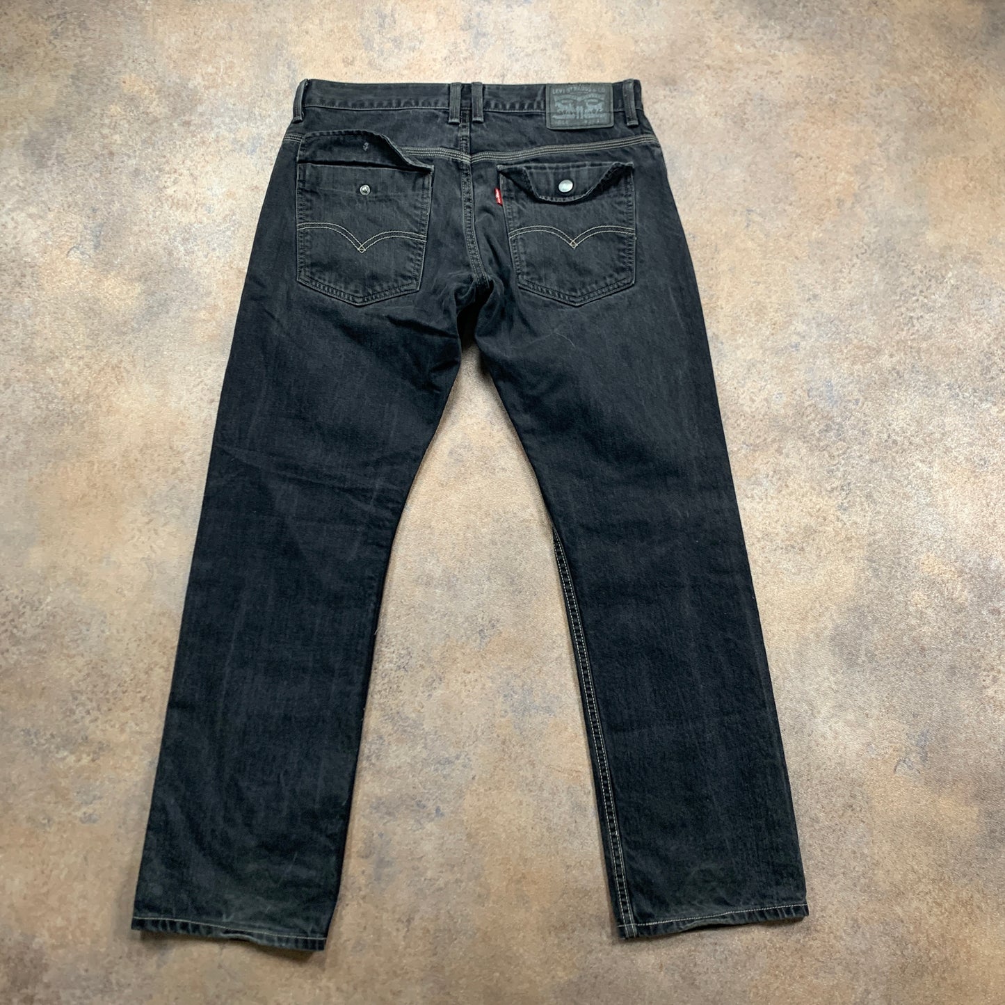 LEVI'S 514 Jeans W34 L30 Mens Regular Fit Straight Grey