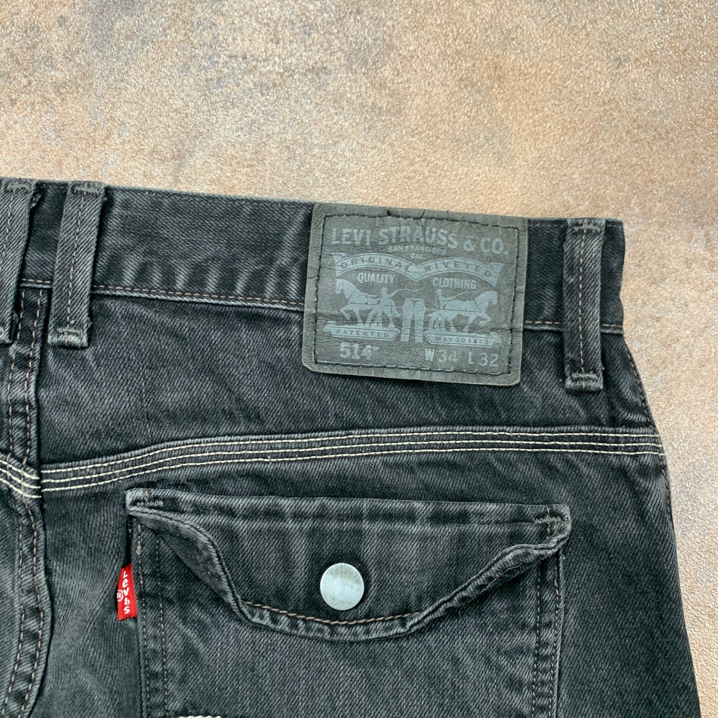 LEVI'S 514 Jeans W34 L30 Mens Regular Fit Straight Grey