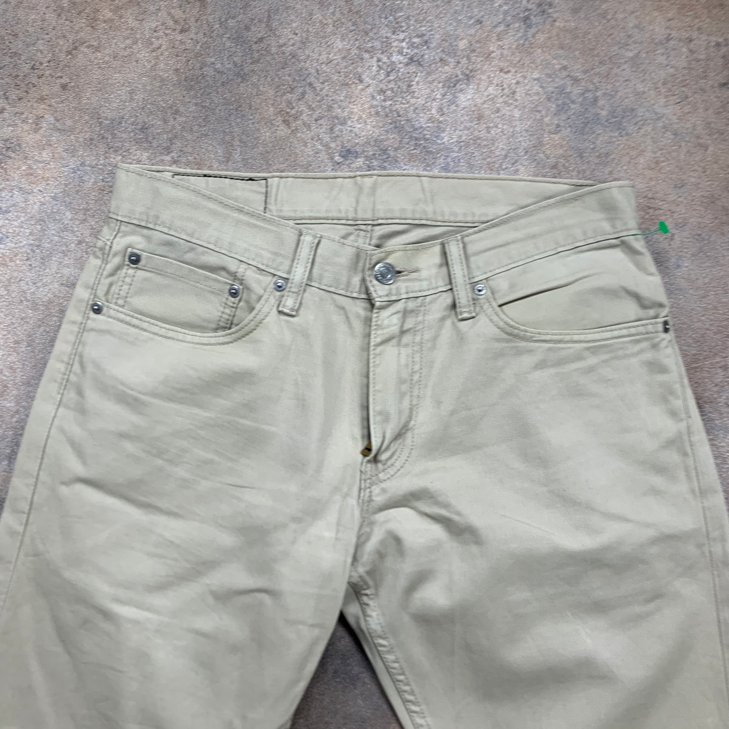 LEVI'S 514 Jeans W31 L32 Mens Regular Fit Straight Beige