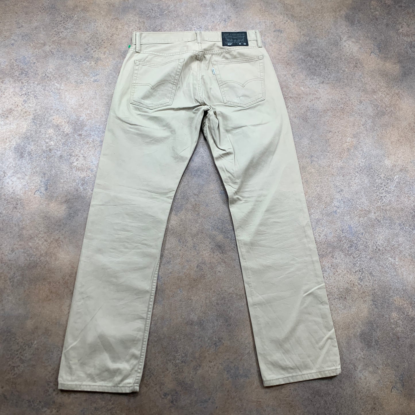 LEVI'S 514 Jeans W31 L32 Mens Regular Fit Straight Beige