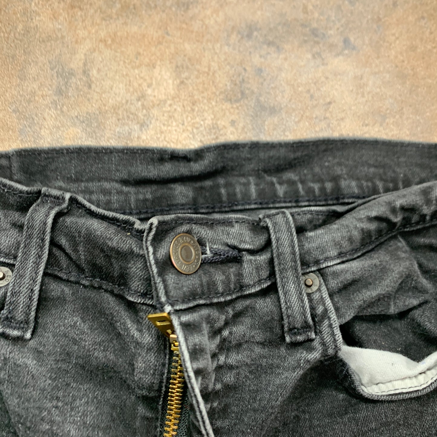 LEVI'S 510 Jeans W32 L33 Mens Skinny Fit Grey