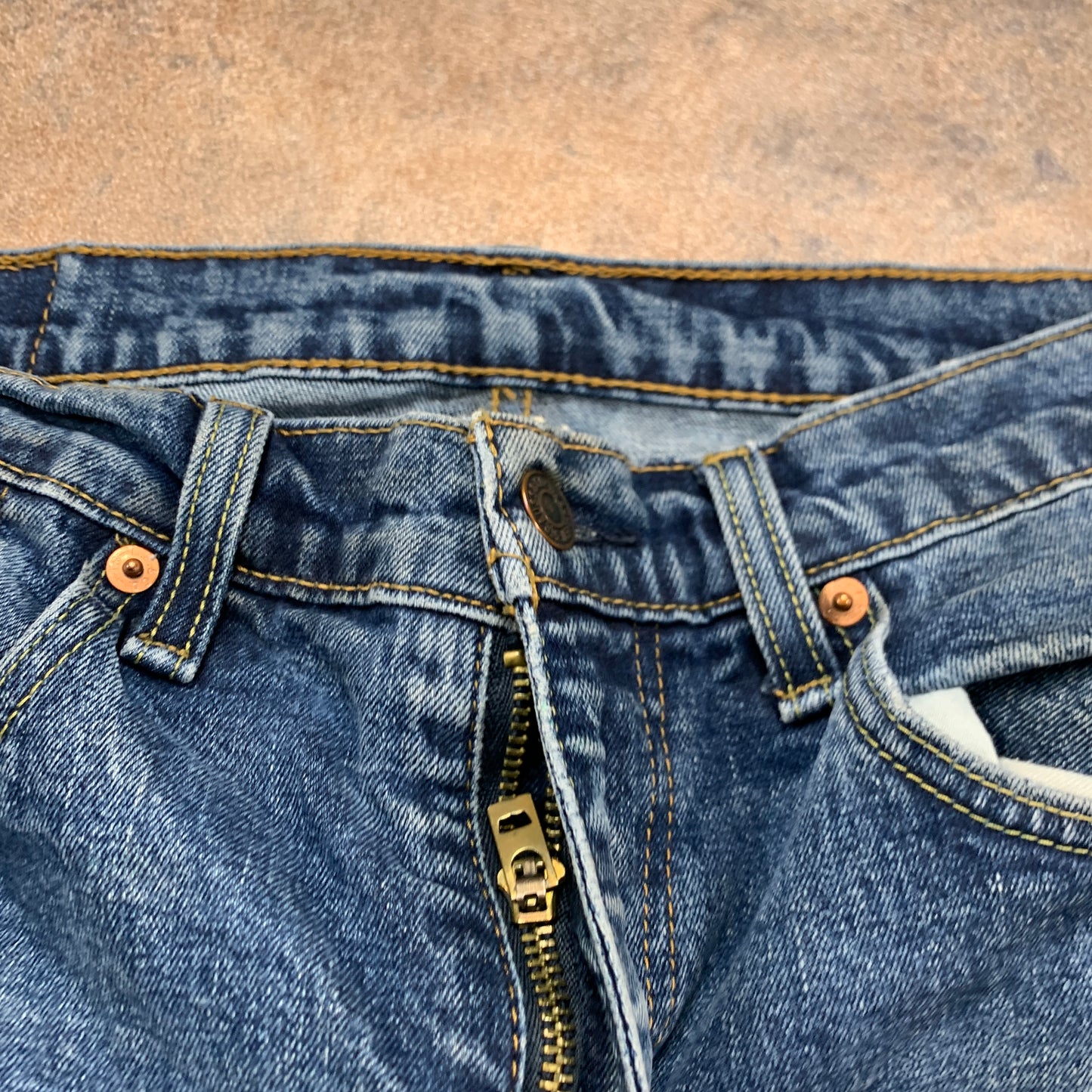LEVI'S 505 Jeans W34 L31 Mens Regular Fit Straight Blue