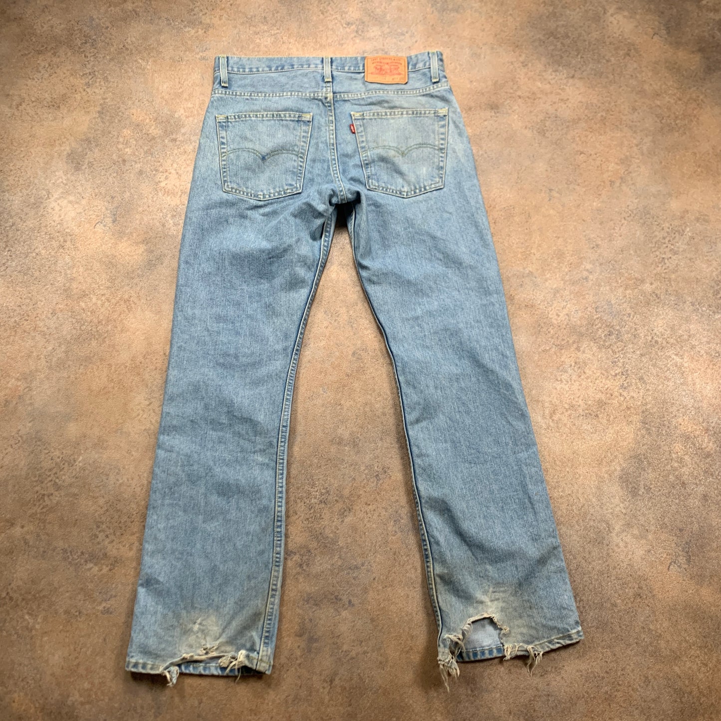Vintage LEVI'S 507 Jeans W34 L32 Mens Bootcut Fit Blue